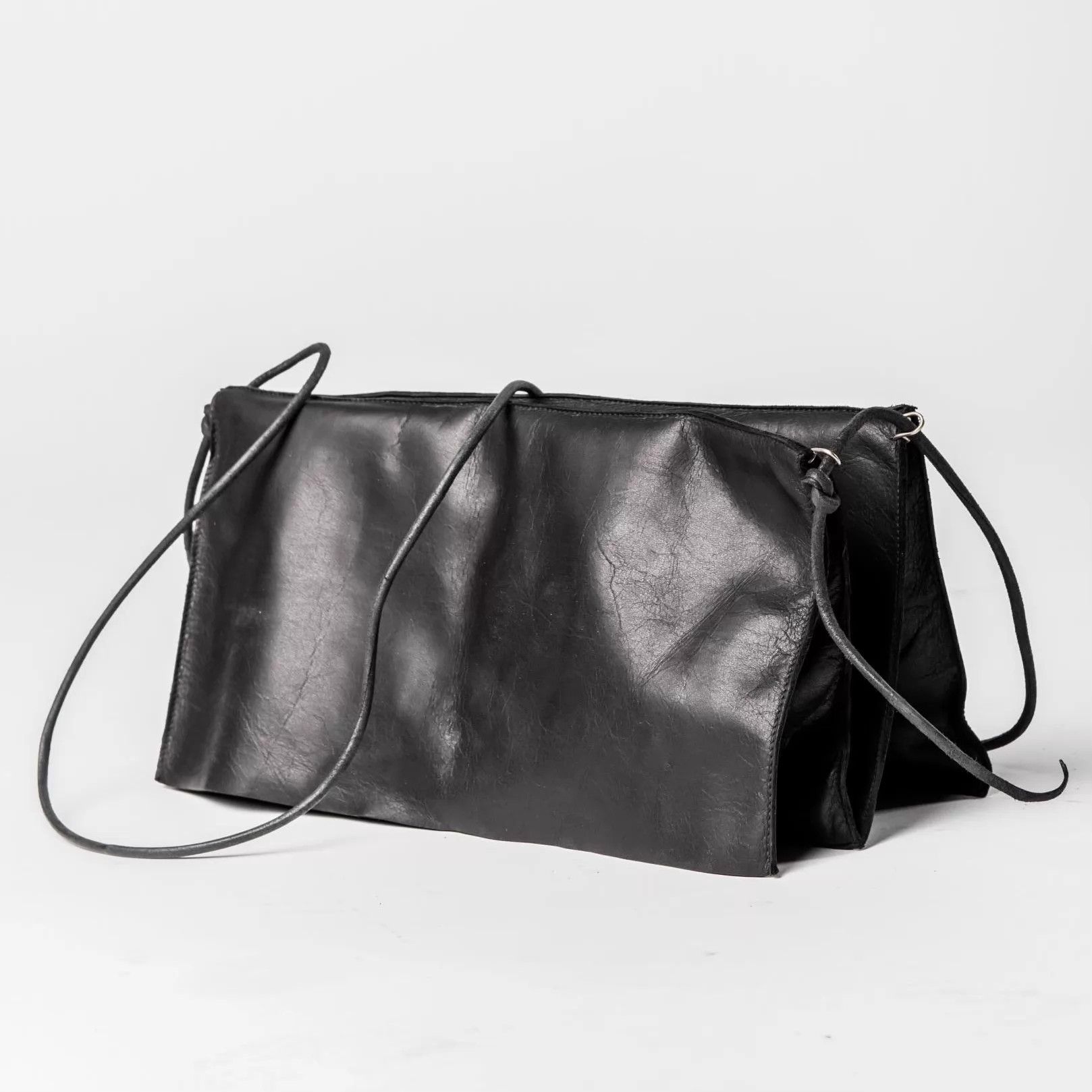 Ma+ M.A+ Maurizio Amadei Black Cowhide Shoulder Bag new Size ONE SIZE - 5 Thumbnail