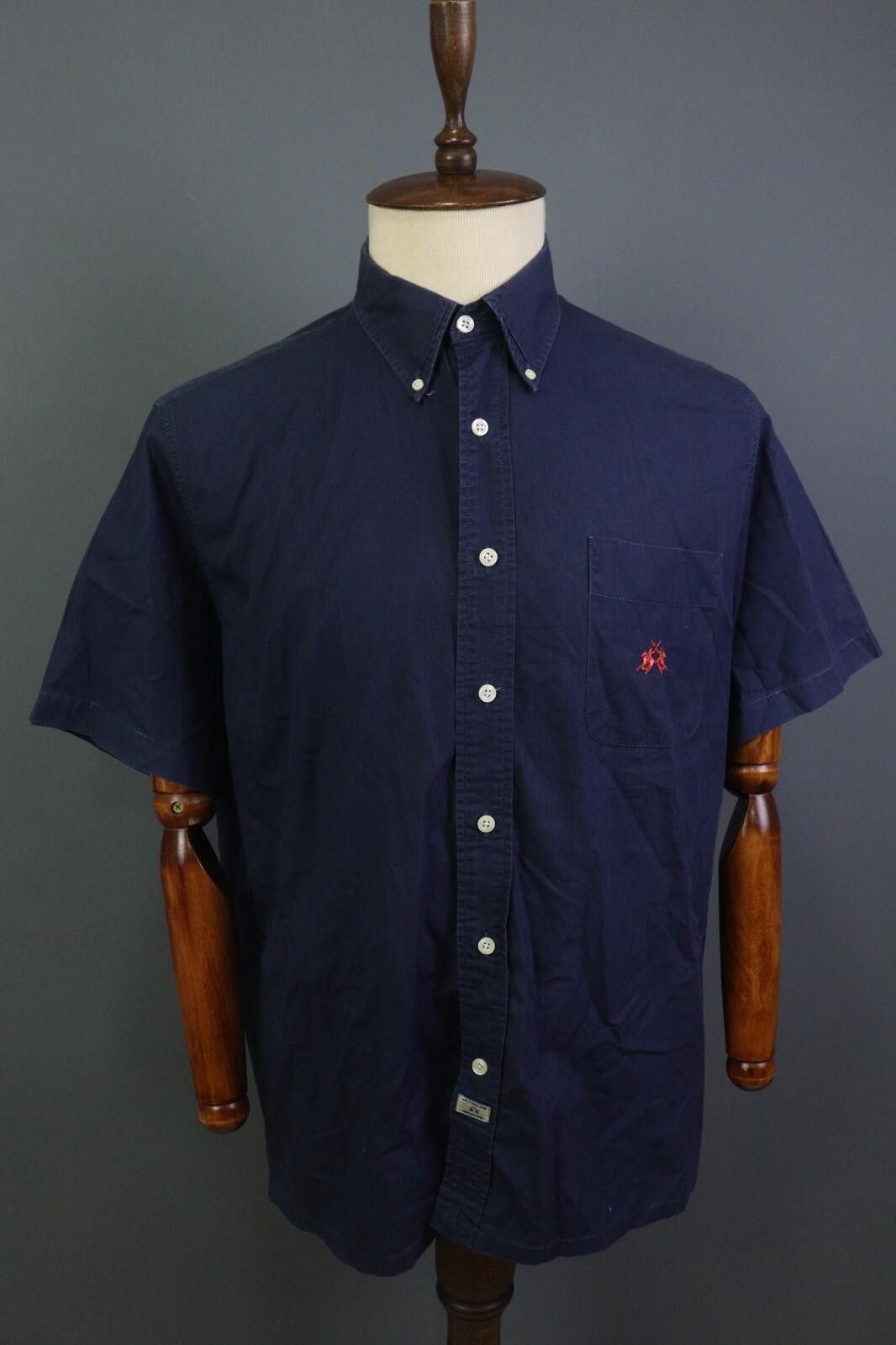 La Martina La Martina Saddlery Blue Button Down Shirt Size M Size US M / EU 48-50 / 2 - 8 Thumbnail