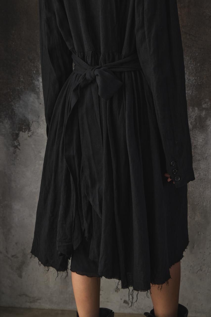 Aleksandr Manamis Aleksandr Manamïs Distressed Raw-Edge Shirt Dress Size US M / EU 48-50 / 2 - 3 Thumbnail