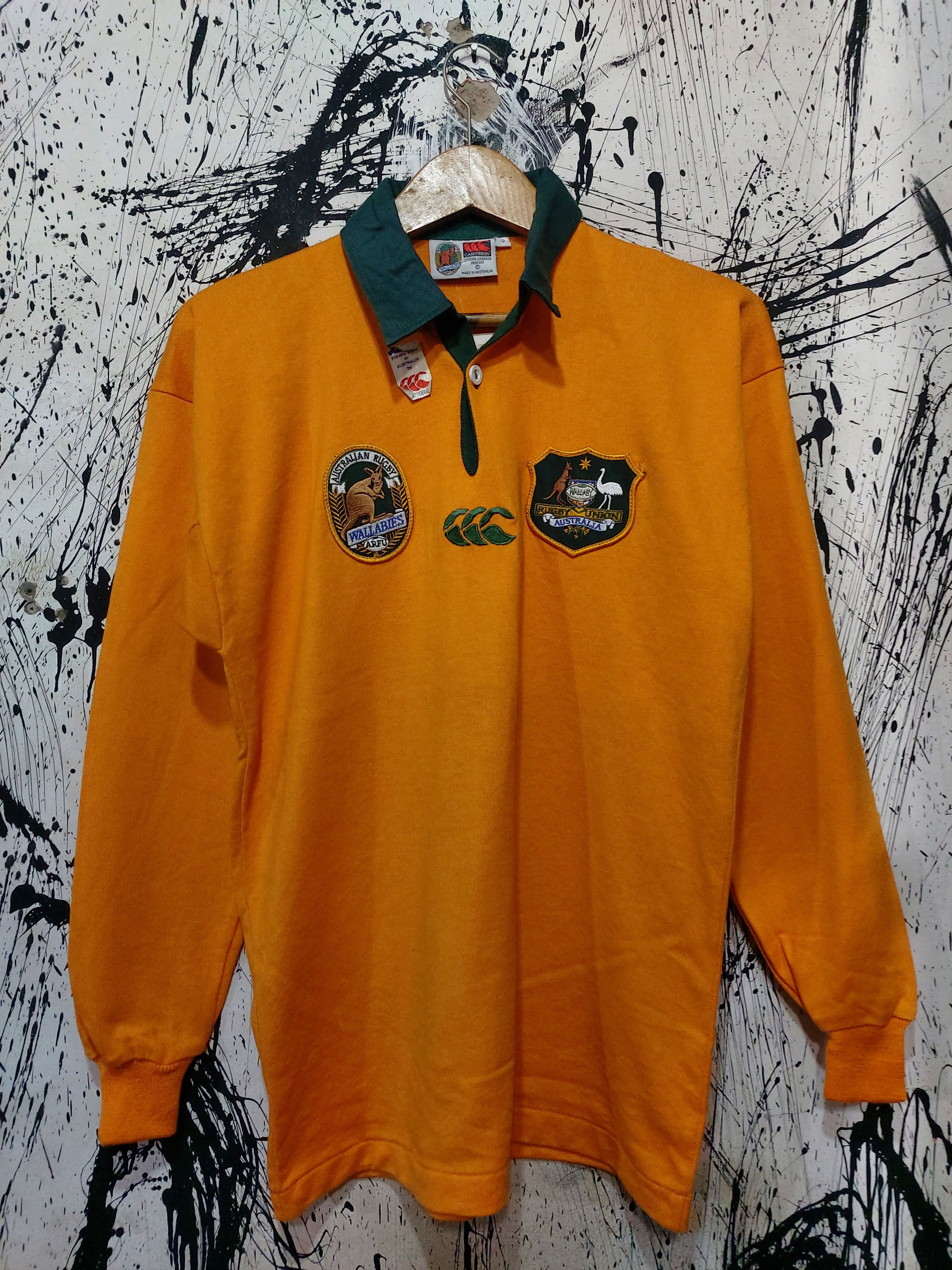 Canterbury of New Zealand CANTERBURY WALLABIES AUSTRALIA UNION RUGBY SHIRT Size US S / EU 44-46 / 1 - 1 Thumbnail