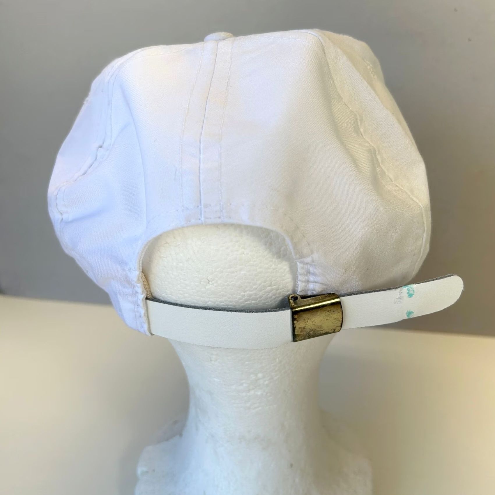 Vintage VINTAGE Unbranded US Army Eagle Crest Strapback Trucker Hat White Officer USA Military Adult One Size Adjustable Cap Size ONE SIZE - 5 Thumbnail