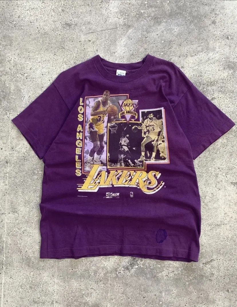 NBA × Vintage Lakers Vintage Jersey 1990 Salem Los Angeles Jersey Size US XL / EU 56 / 4 - 1 Thumbnail