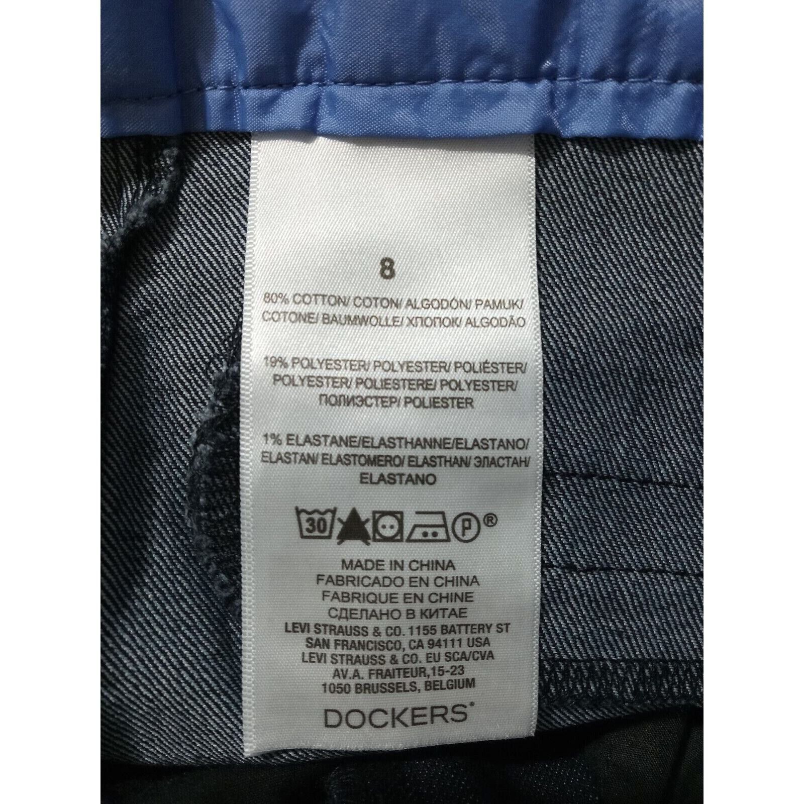 Dockers Dockers Capri Jeans 8 Blue Denim Mid Rise Stretch Flat Size 30" / US 8 / IT 44 - 5 Thumbnail