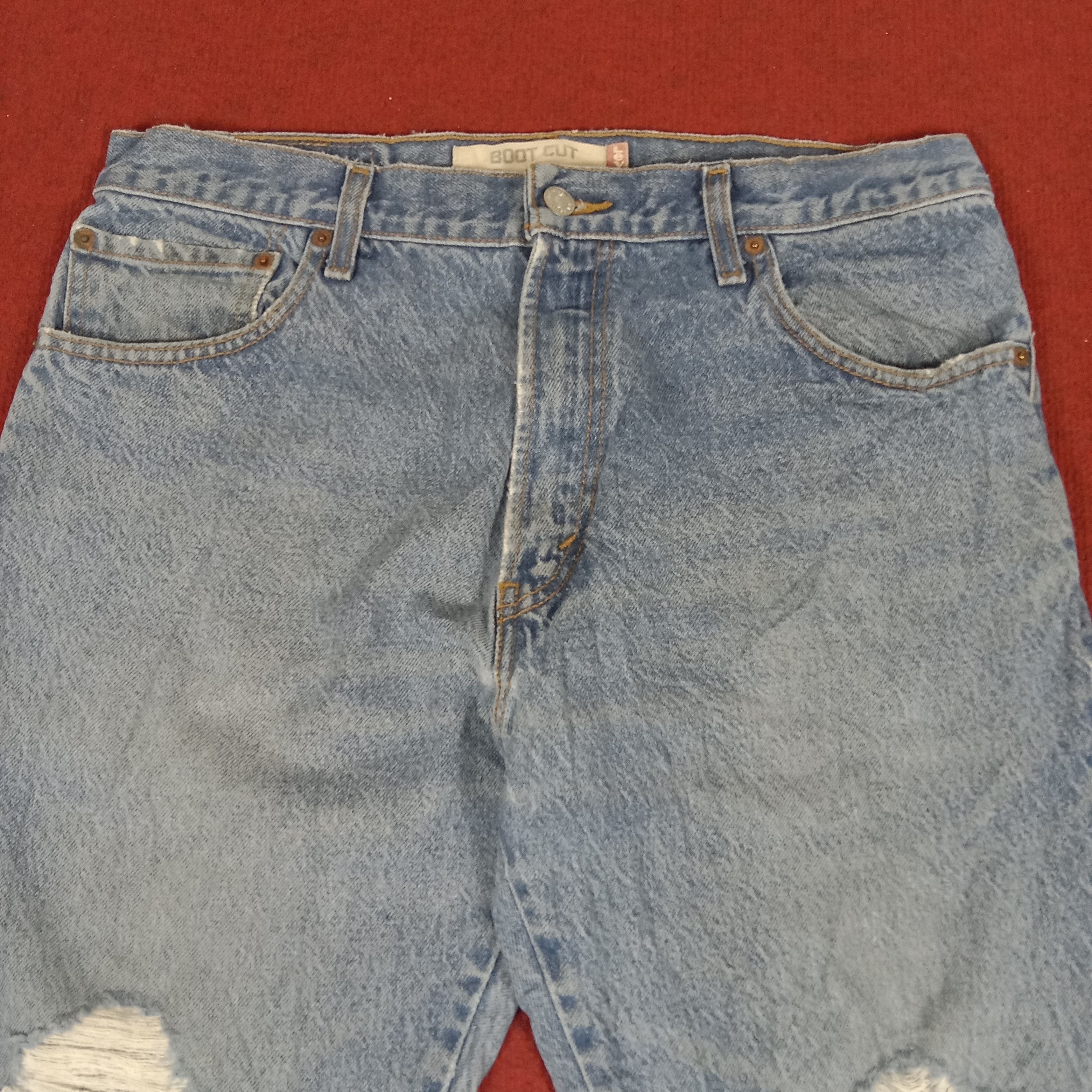 Levi's × Vintage Levis Daily Wear Rock Bootcut Style Distressed Jeans Size US 33 - 2 Thumbnail
