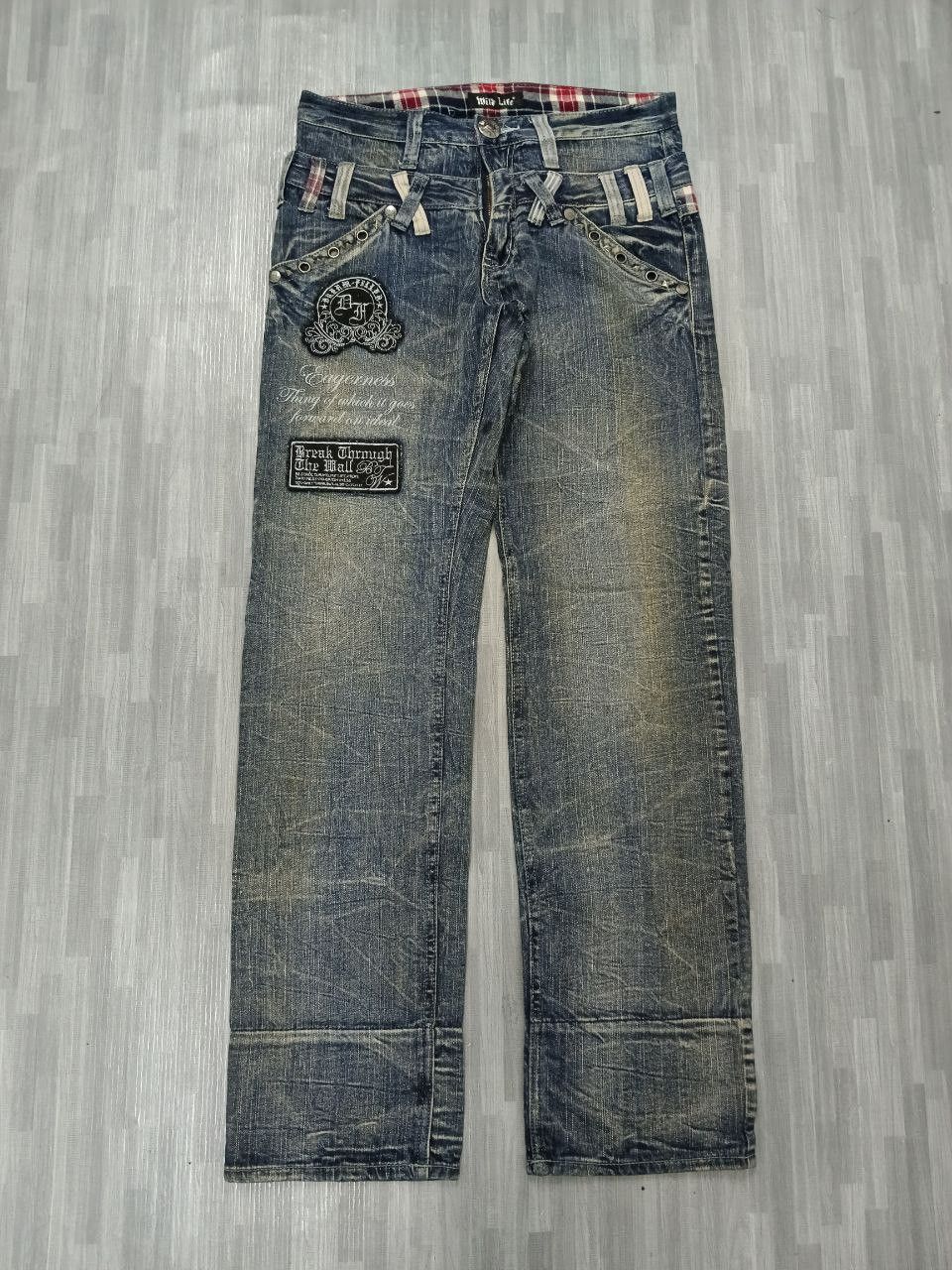 Designer × Vintage SICK DOUBLE WAIST CARPENTER WILD LIFE DENIM PANTS Size US 30 / EU 46 - 2 Thumbnail
