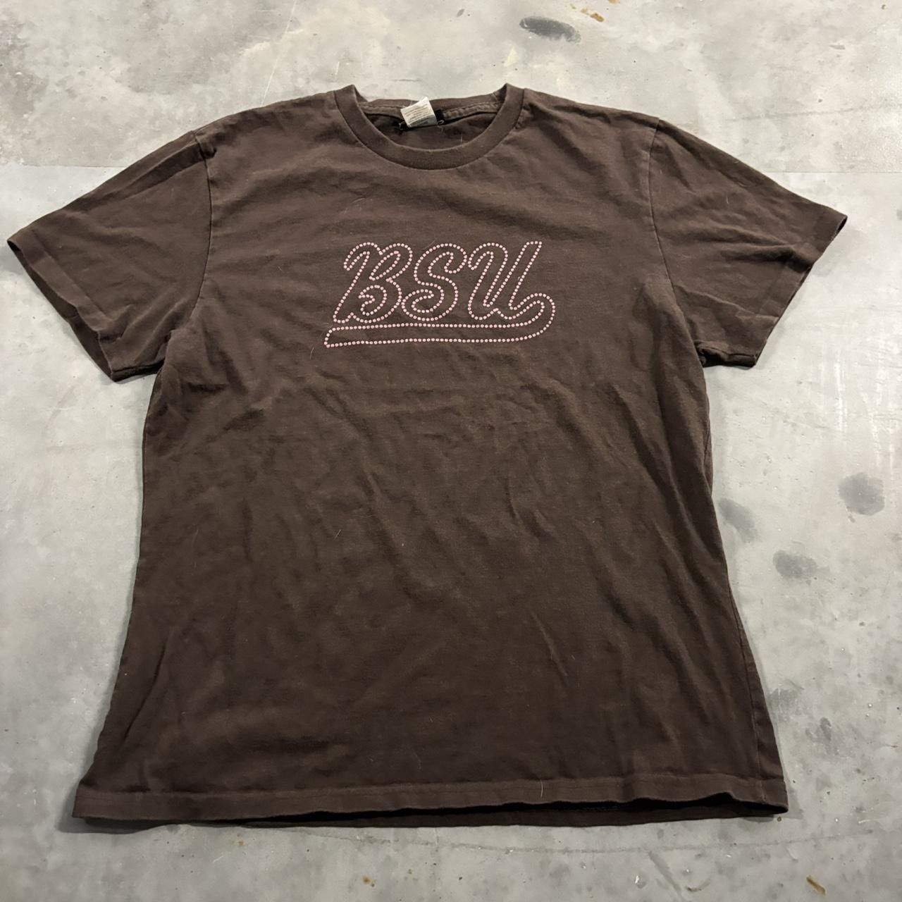 Vintage Vintage Y2K/2000s Cute Brown BSU Tee! Size Size M / US 6-8 / IT 42-44 - 1 Thumbnail