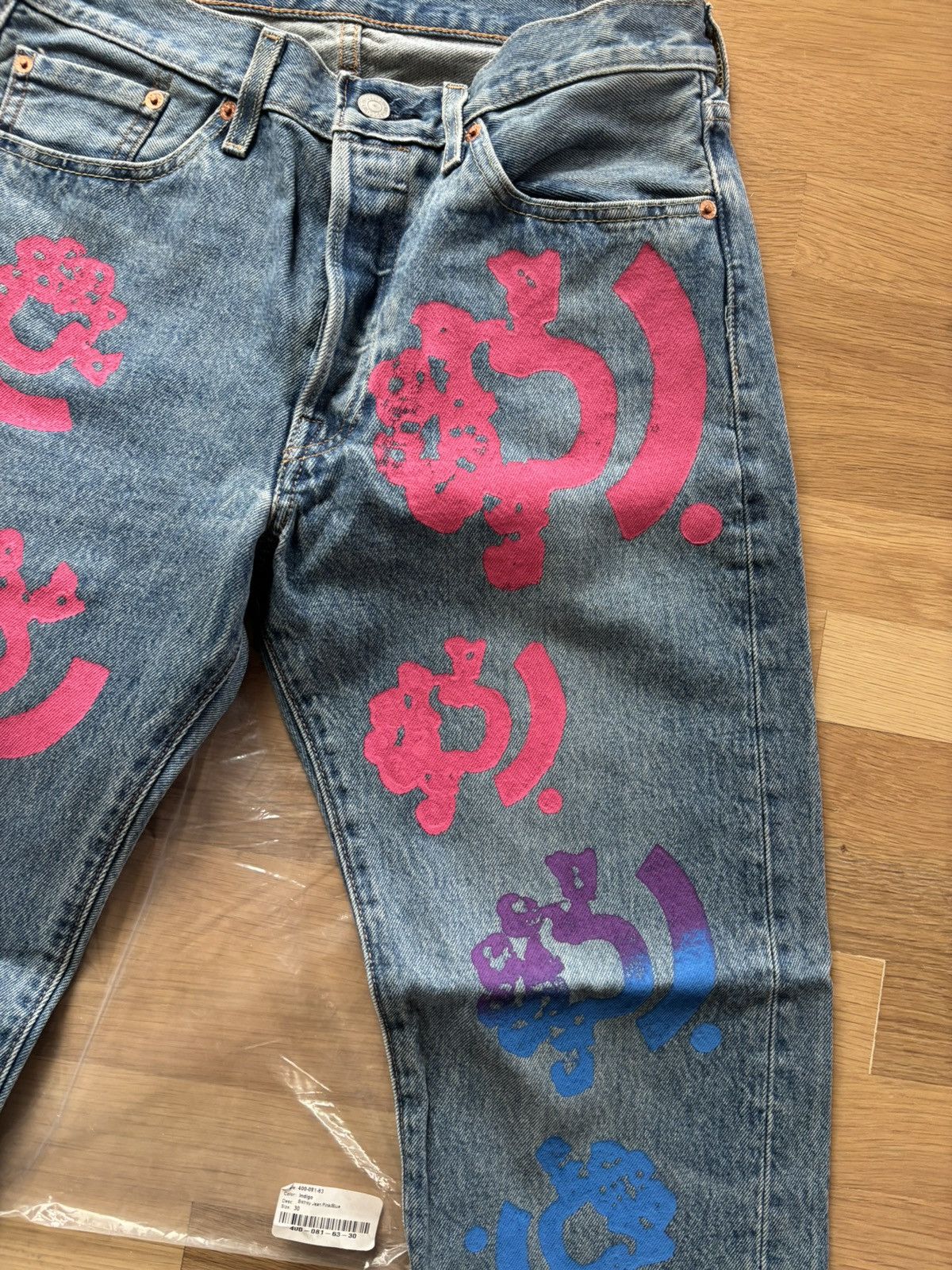 DENIM TEARS Denim Tears Bstroy Tears Lightwash Blue/Pink Jeans 30x32 Size US 30 / EU 46 - 7 Thumbnail