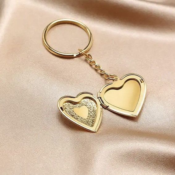 Other Heart Charm Image Insert Locket Keychain Size ONE SIZE - 2 Thumbnail
