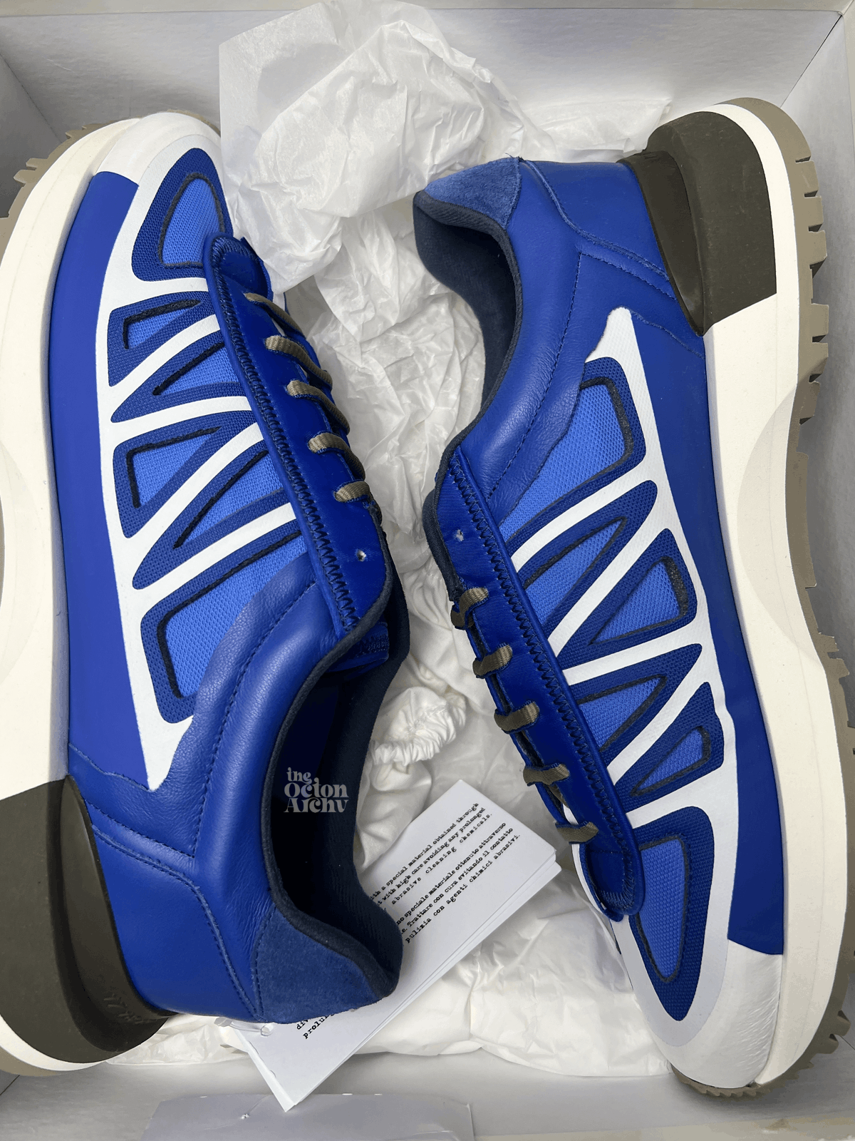 Maison Margiela Size 45 Maison Margiela 50/50 Evolution Runner White-Blue Size US 12 / EU 45 - 8 Thumbnail