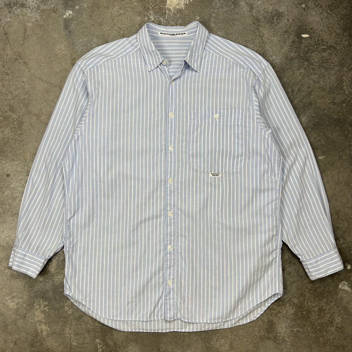 Japanese Brand × Mademoiselle Non Non Mademoiselle Non Non - Blue Shirt Size US L / EU 52-54 / 3 - 1 Thumbnail