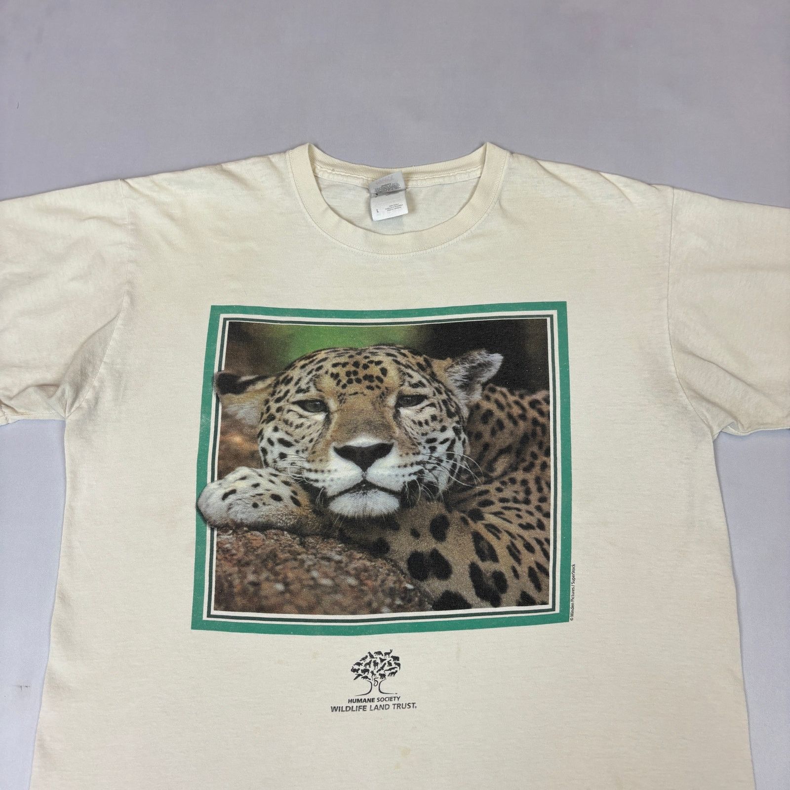 Vintage Vintage Humane Society Cheetah T Shirt Women's Large Animal Size US L / EU 52-54 / 3 - 2 Thumbnail