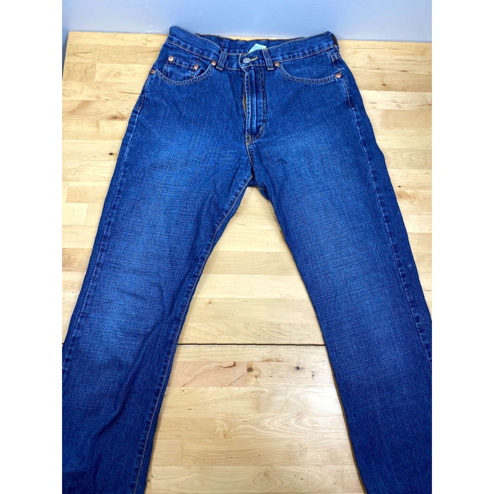 Lucky Brand Lucky Brand Jeans Denim Blue Flared Cowgirl Low Rise Sz 6/28 28in Button Zip Womens Jeans Blue 3535 Size 28" / US 6 / IT 42 - 2 Thumbnail