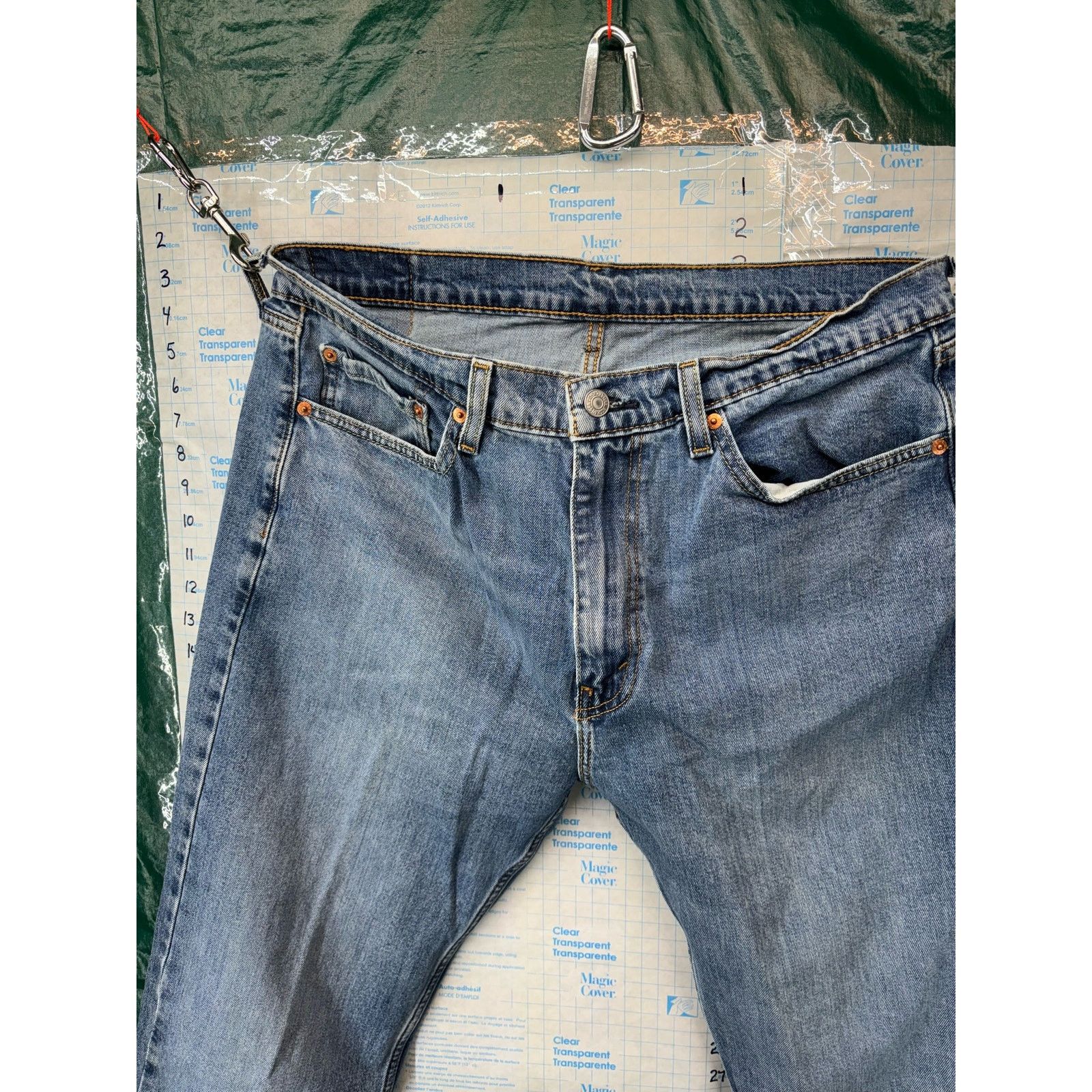 Levi's Levis 505 Jeans 36x32 Blue Regular Denim Straight Casual Size US 36 / EU 52 - 4 Thumbnail