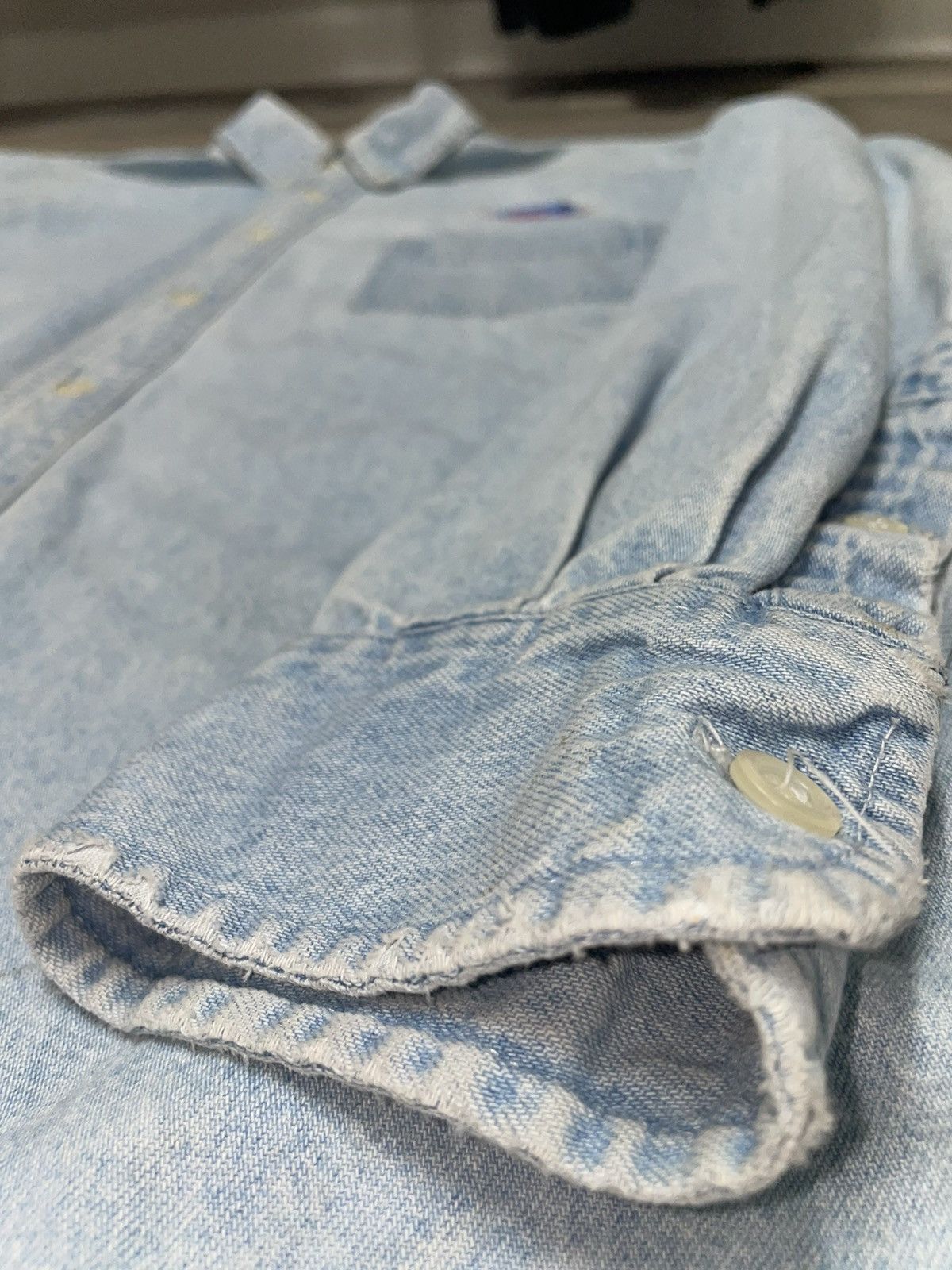 Vintage 1991 Denim Button Down Planet Hollywood Size US L / EU 52-54 / 3 - 2 Thumbnail
