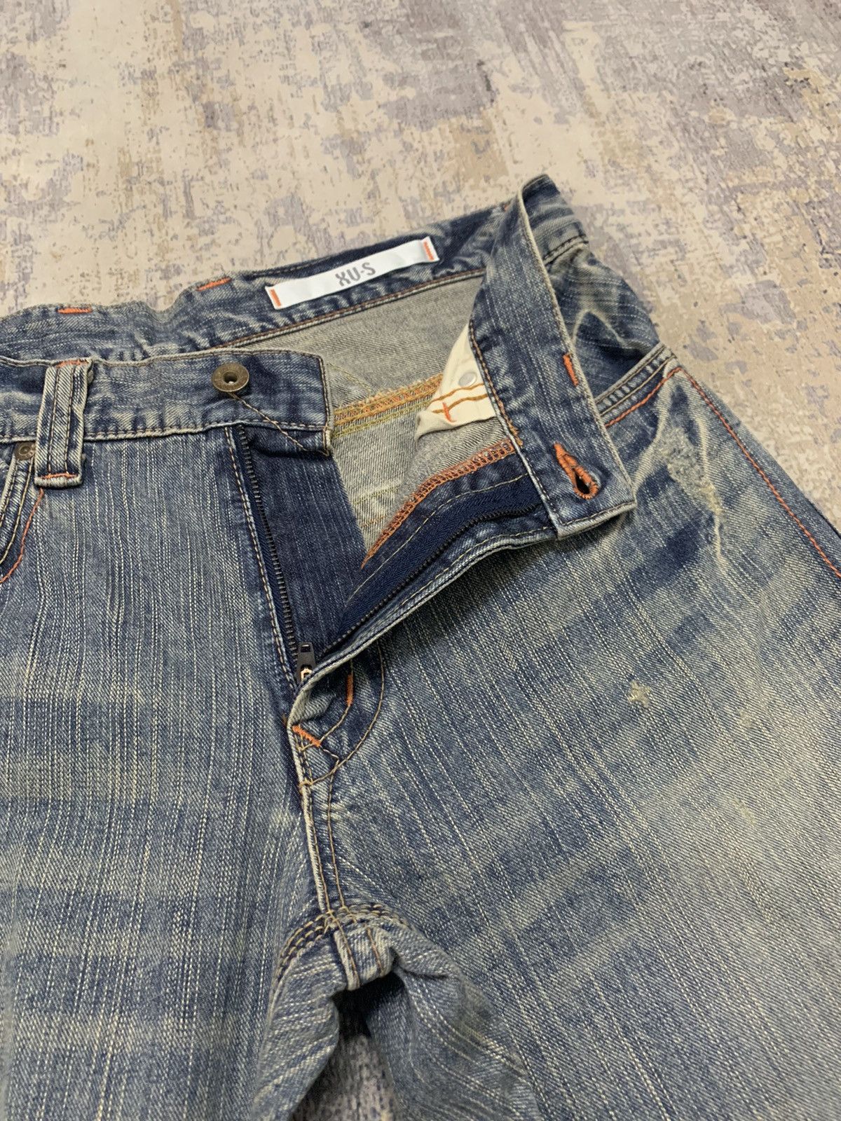Japanese Brand Edwin XVS Buckle Back Flare Japanese Denim Archive Jeans Size US 33 - 7 Thumbnail