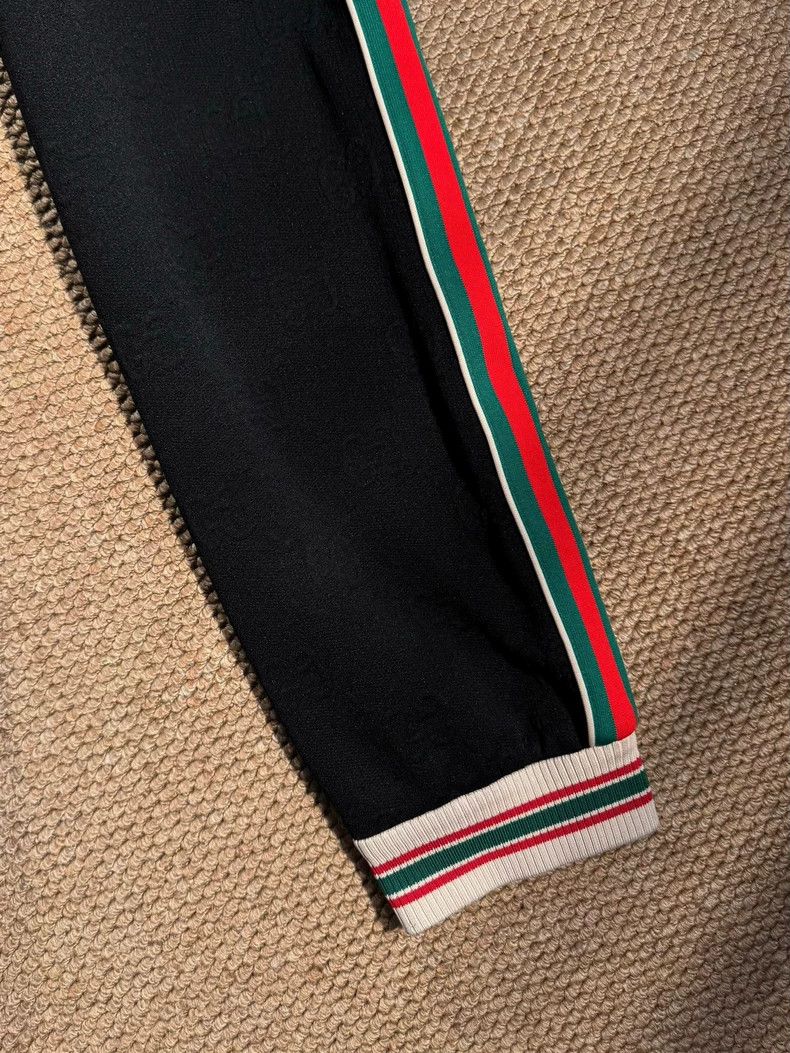 Gucci Gucci Size 2XL Dark pattern full-print leg-tie sports sweat Size US 35 - 3 Thumbnail