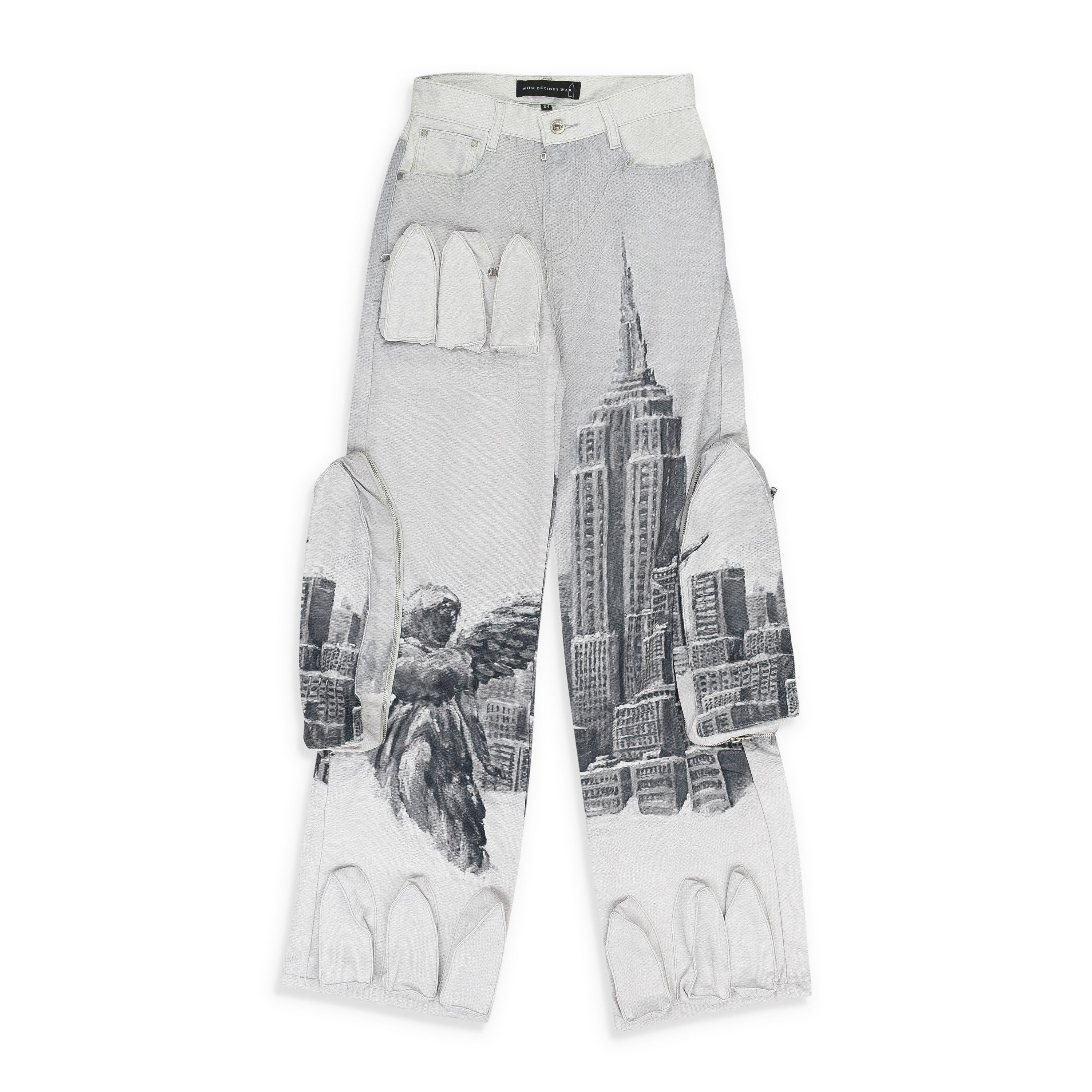 Who Decides War Grey Angel Over The City Pocket Denim SIZE 28