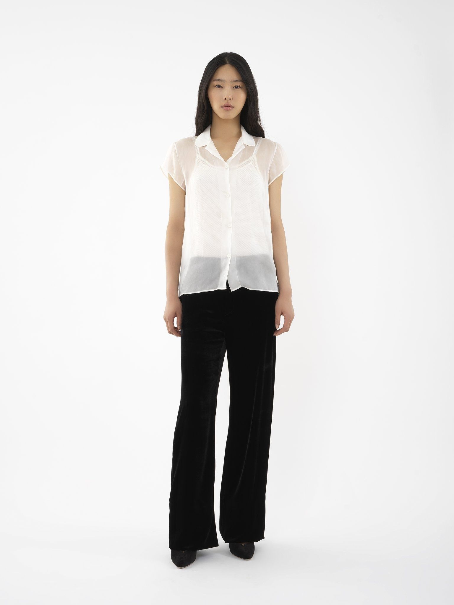 Chloe o1loc1c0325 CHC24 Blouse in White Size M / US 6-8 / IT 42-44 - 2 Thumbnail