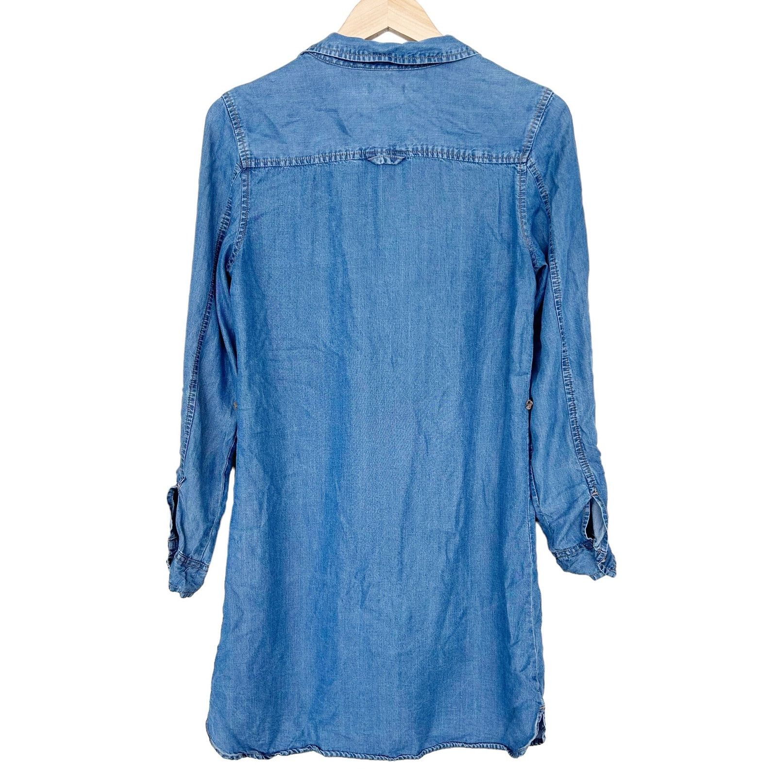 Gap Gap Chambray Button Front Shirt Dress Sz XS Size XS / US 0-2 / IT 36-38 - 4 Thumbnail