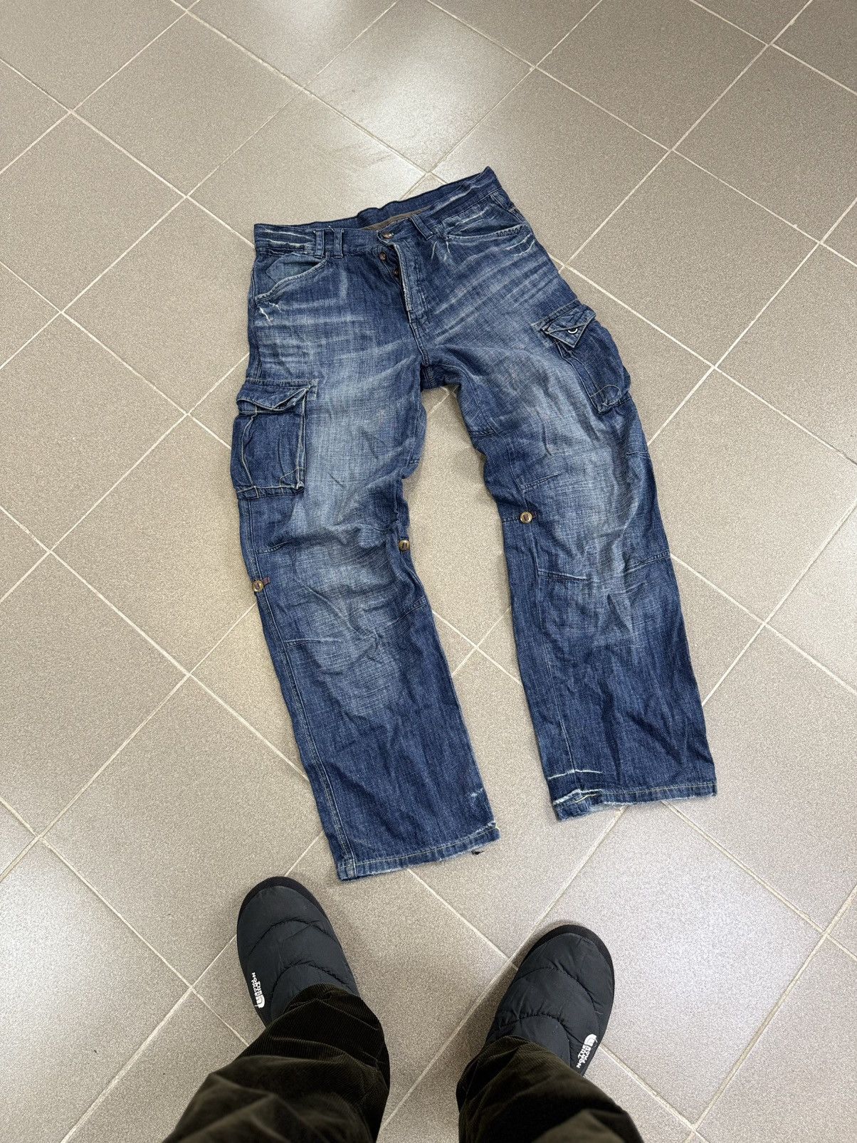 Hysteric Glamour × Japanese Brand Vintage Japan Cargo Destroyed Distressed Style Jeans Size US 34 / EU 50 - 1 Thumbnail