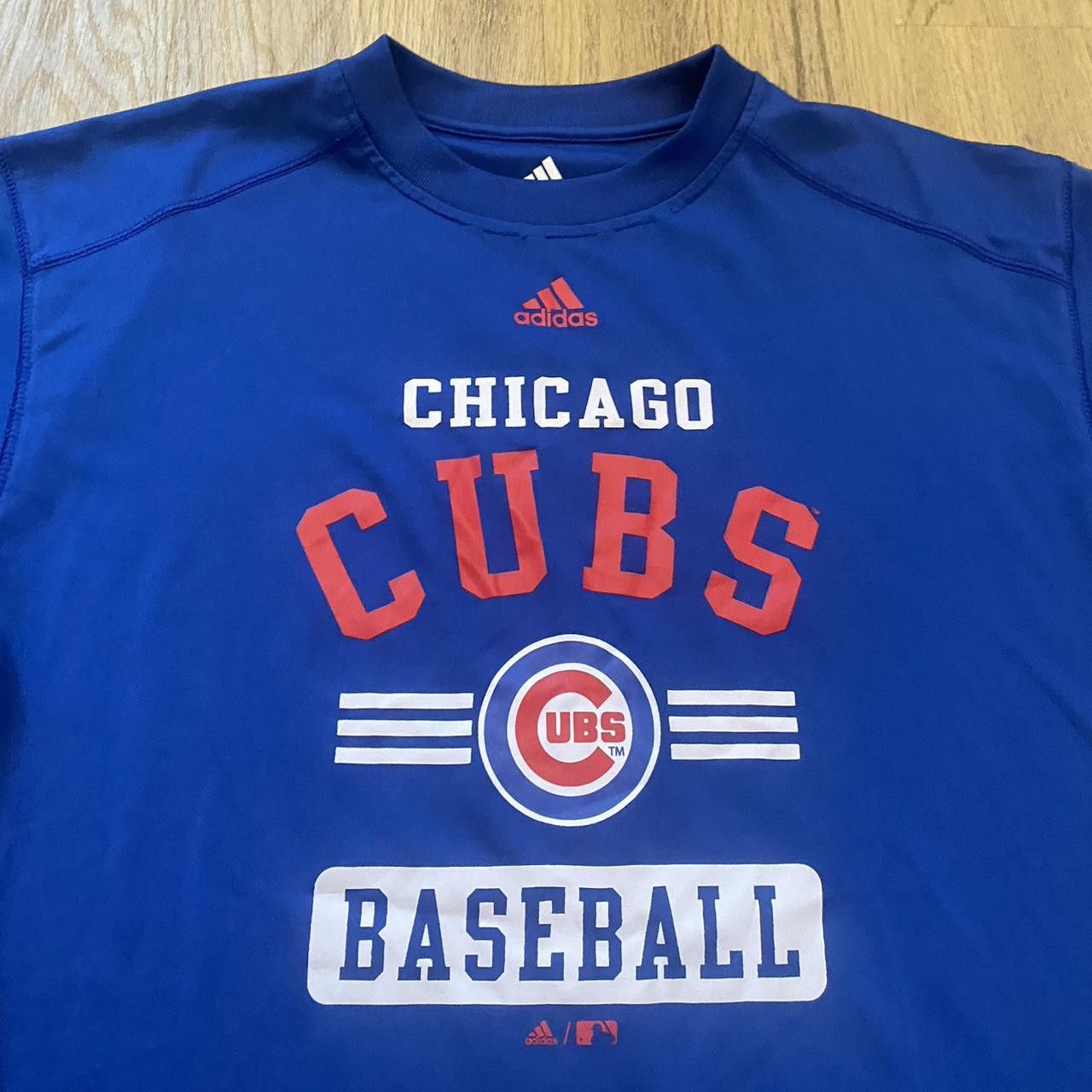 Adidas Blue Adidas Chicago Cubs baseball tee Vintage Size US M / EU 48-50 / 2 - 3 Thumbnail