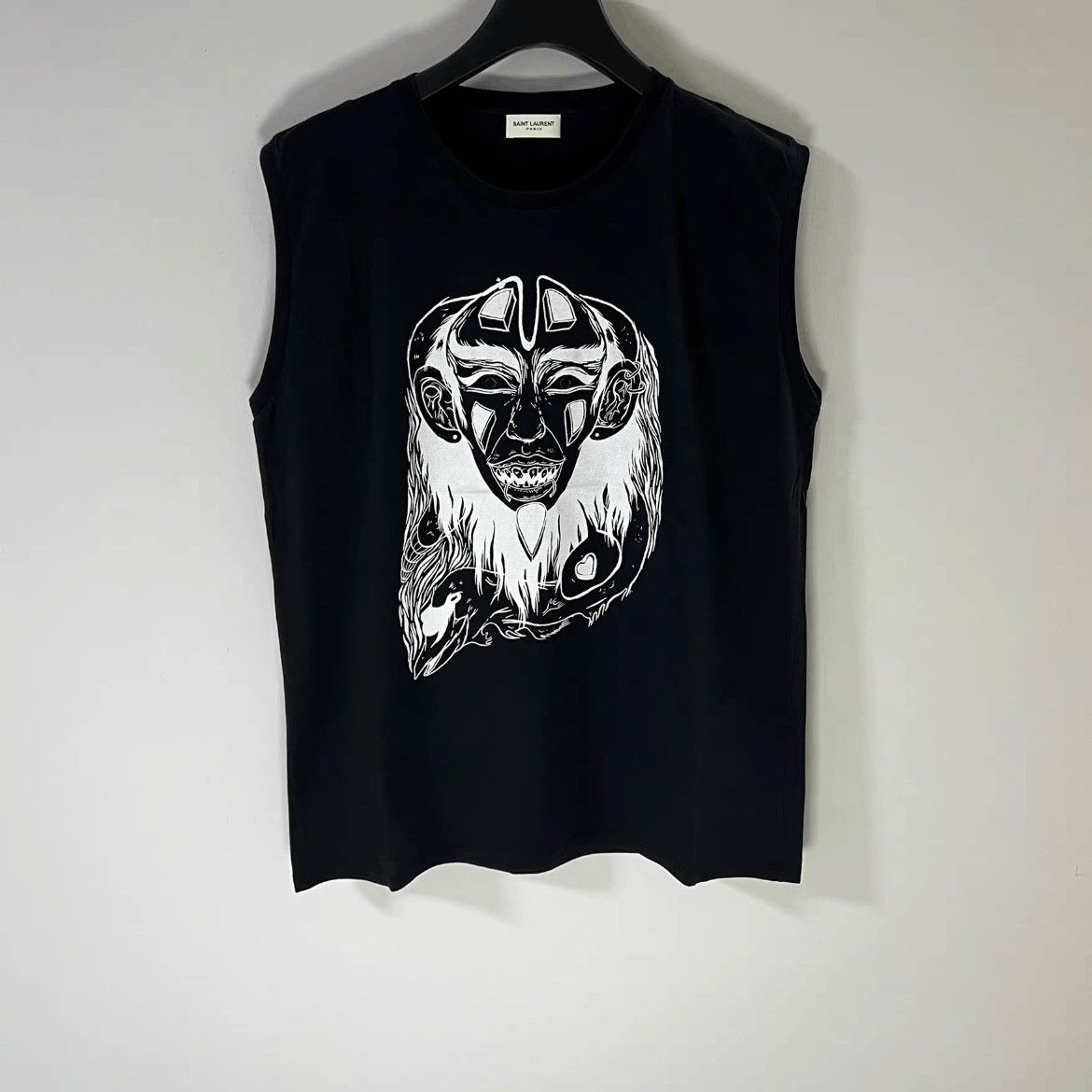 Saint Laurent Paris Saint Laurent Paris Devil Print Tank Top-2508 Size US M / EU 48-50 / 2 - 1 Thumbnail