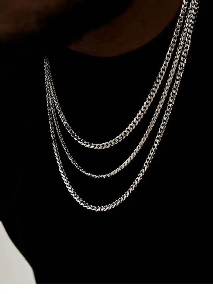 Jewelry Hip-hop Cuban choker chain necklace punk style Y2K Size ONE SIZE - 5 Thumbnail