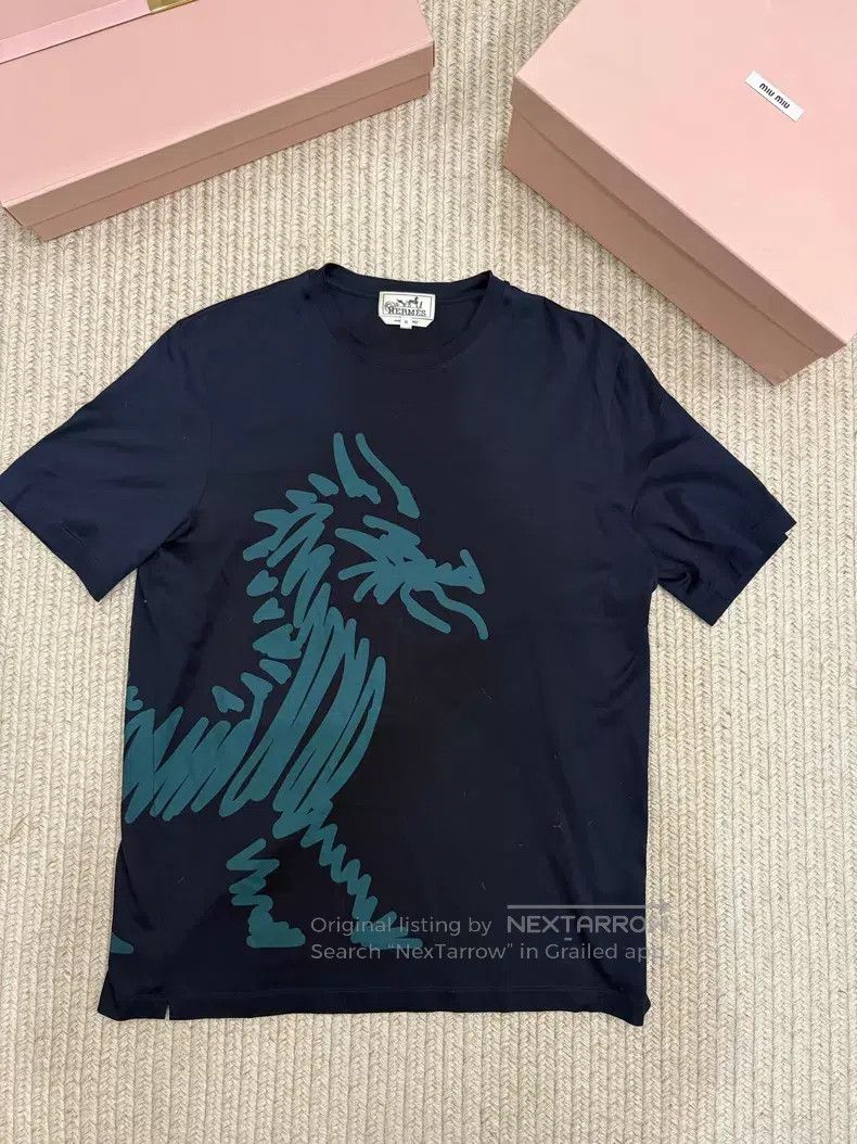 Hermes Hermes Classic Tiger Head Short Sleeve, 100% Cotton Size US M / EU 48-50 / 2 - 1 Thumbnail