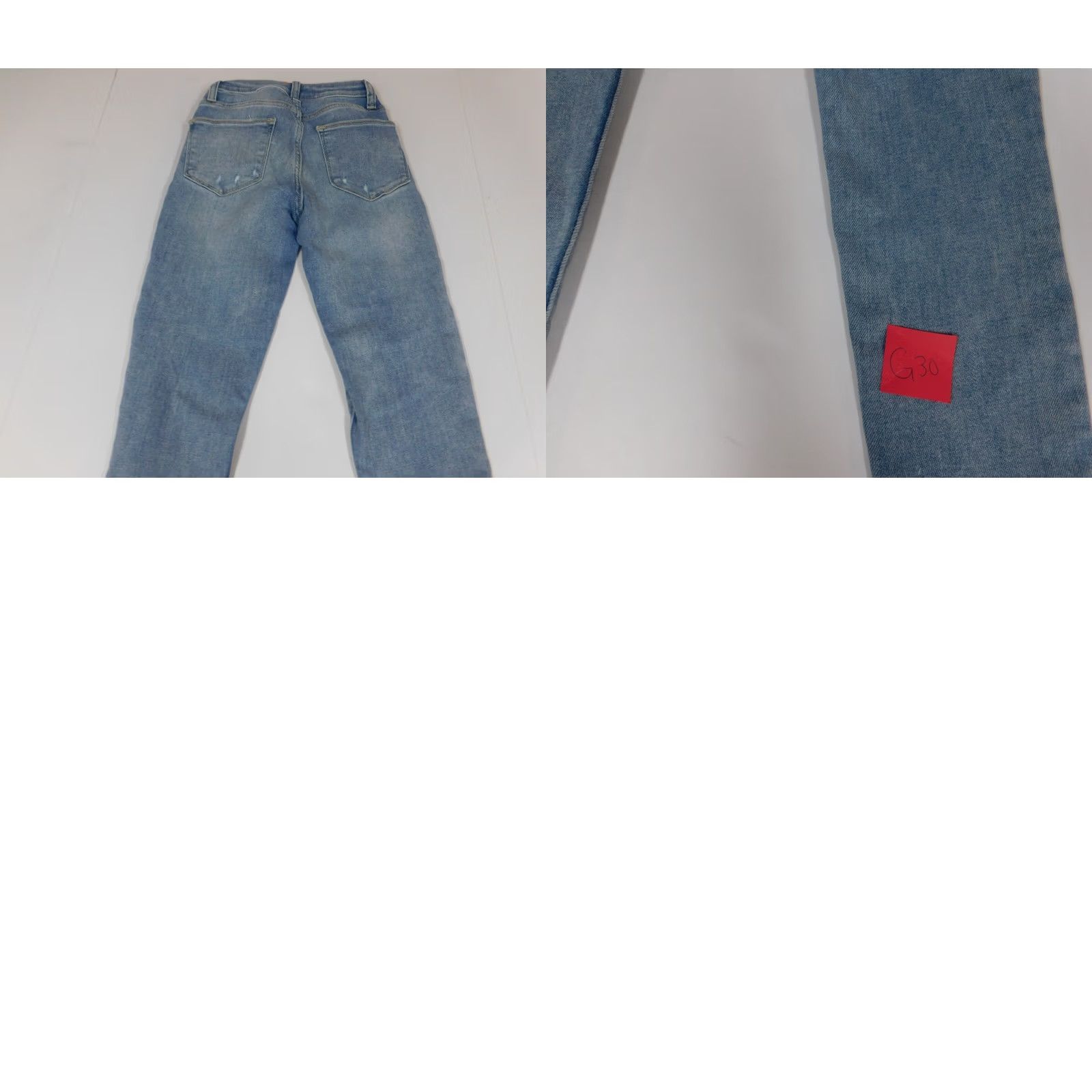 Vintage Arizona Jeans Womens 0 High Rise Skinny Blue Light Denim Zip Pockets 28in Inseam Regular Stretch Size 25" / US 0 / IT 36 - 8 Thumbnail