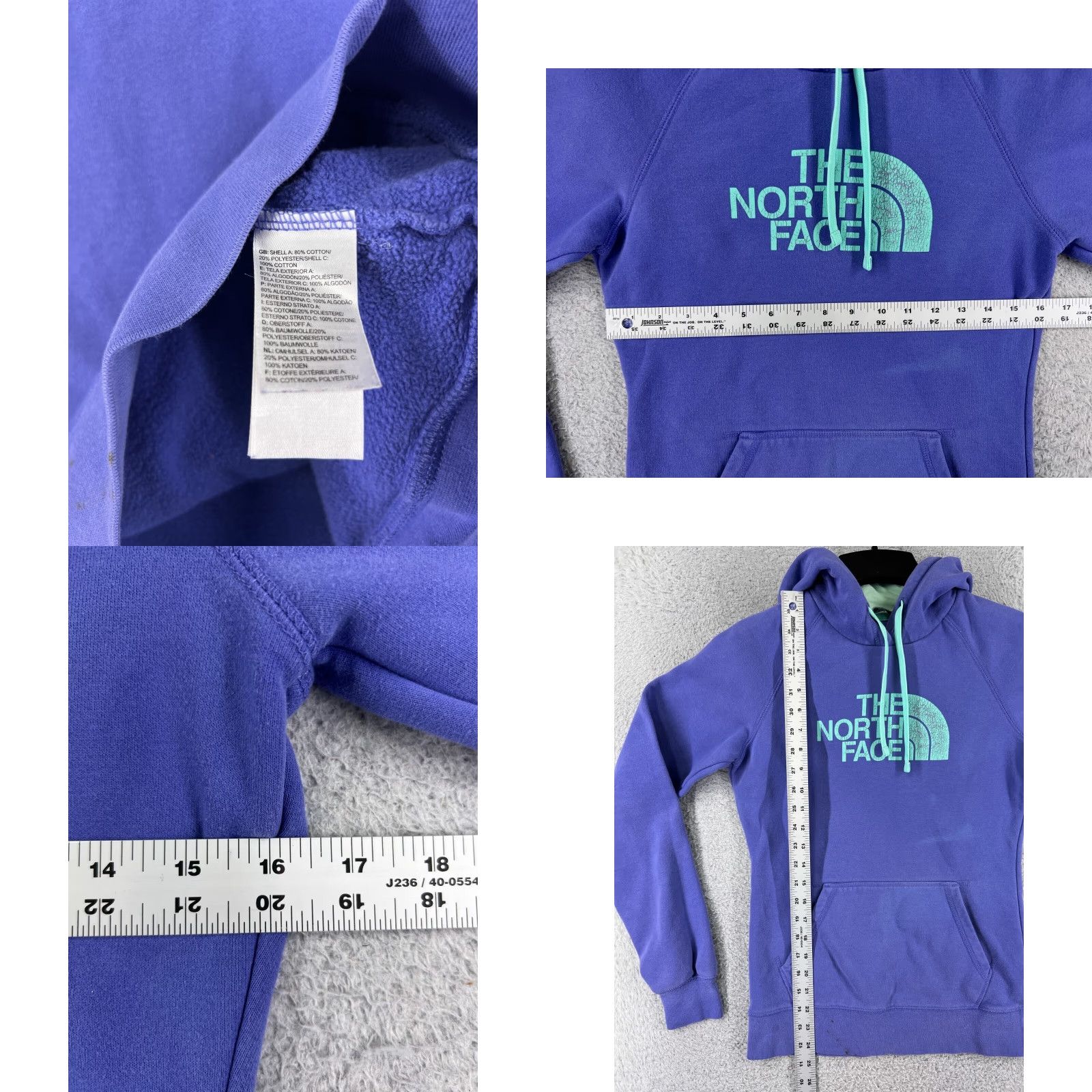 The North Face VINTAGE The North Face Women's Hoodie Sweatshirt Pullover Small Purple Casual Outdoor 90s Size S / US 4 / IT 40 - 8 Thumbnail