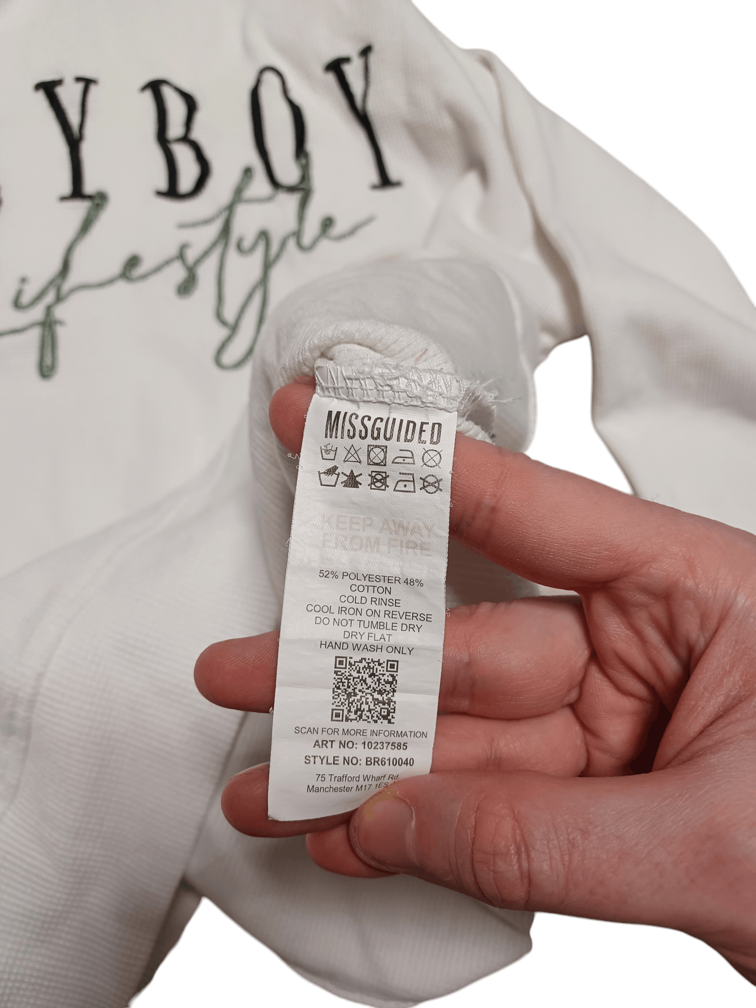 Playboy PLAYBOY LIFESTYLE X MISSGUEDED EMBROIDERED LOGO SWEATSHIRT Size US L / EU 52-54 / 3 - 5 Thumbnail