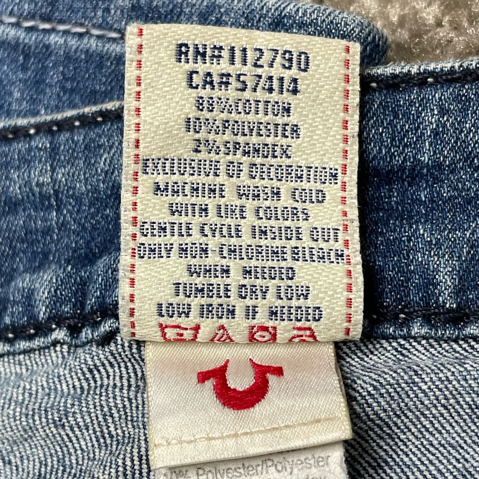True Religion True Religion Straight Leg Jeans Size 27" / US 4 / IT 40 - 9 Thumbnail
