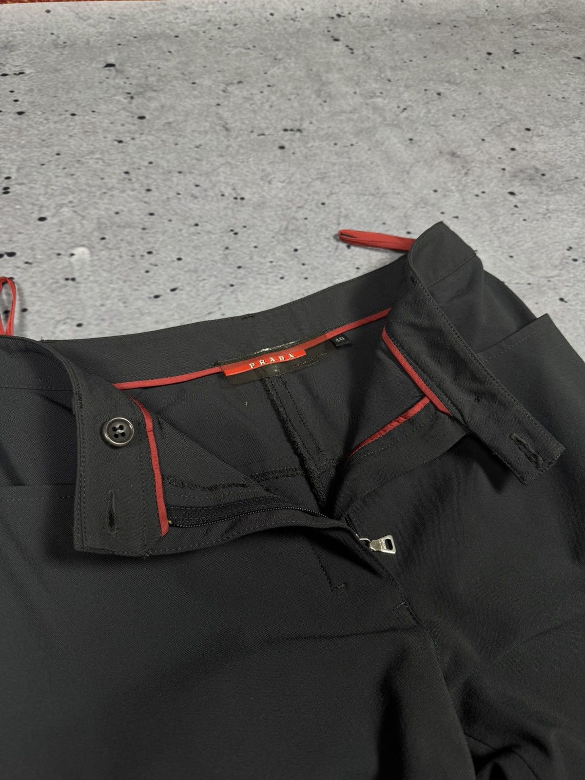Prada Prada Red Tab Nylon Pants Size 40 Size 27" / US 4 / IT 40 - 5 Thumbnail
