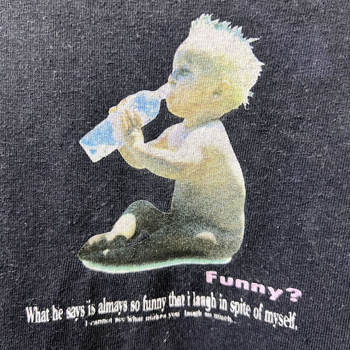 Vintage VTG NAKED KID DRINKING WATER XL YOUTH RESIZE MEDIUM ADULT Size US M / EU 48-50 / 2 - 2 Thumbnail