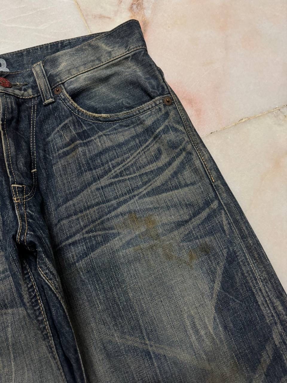 Edwin 💥Insane💥Vtg Edwin Rusty Honeycomb Sick Clawmark Nice Style Size US 31 - 7 Thumbnail
