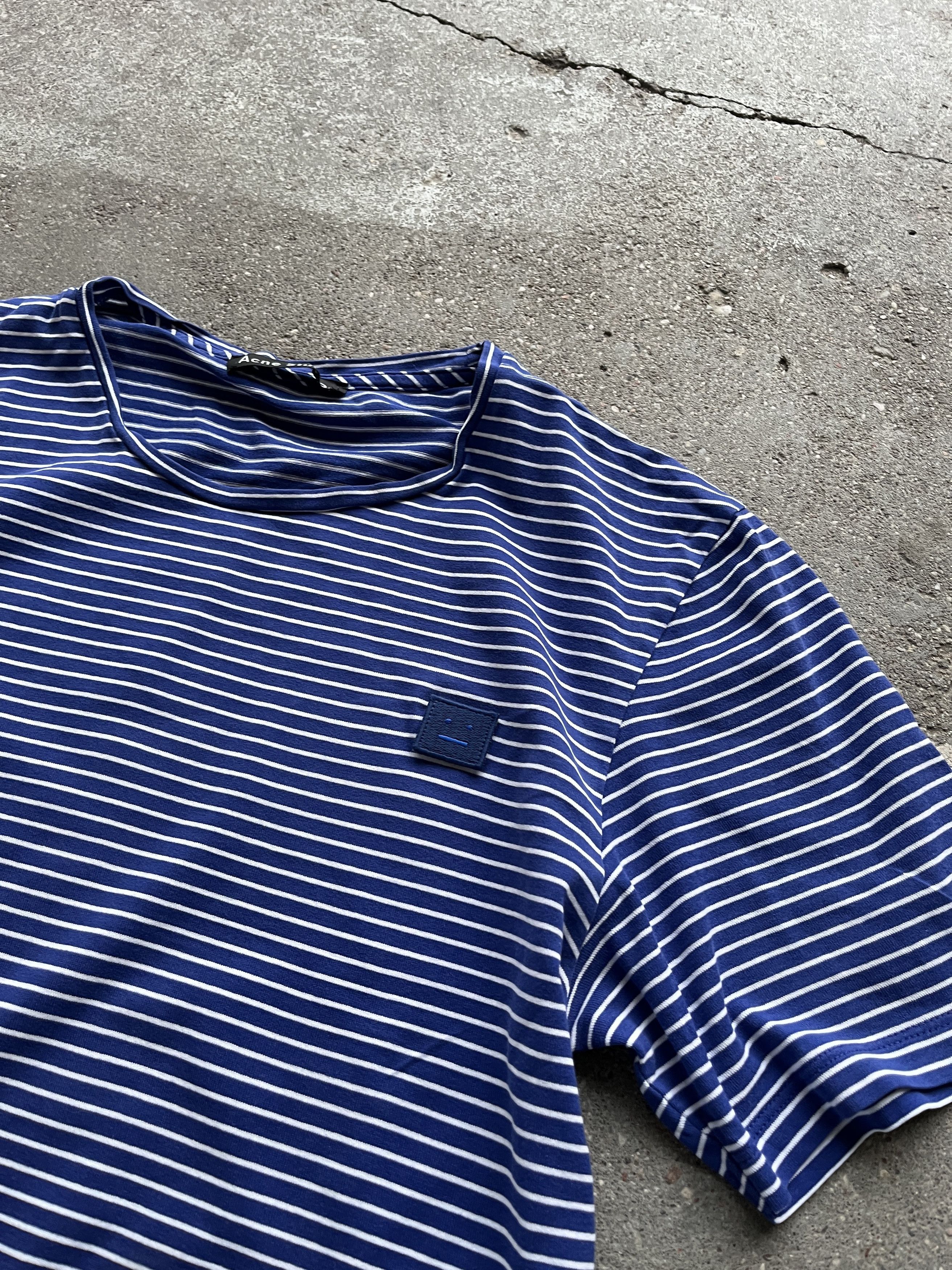 Acne Studios Acne Studios striped “Nele Face” PSS18 tee Size US M / EU 48-50 / 2 - 3 Thumbnail