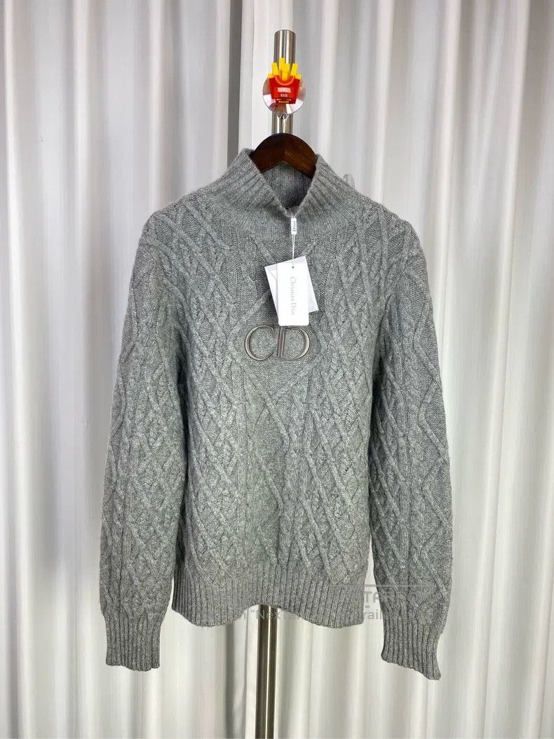 Dior Dior Grey CD sweater Size US M / EU 48-50 / 2 - 1 Thumbnail