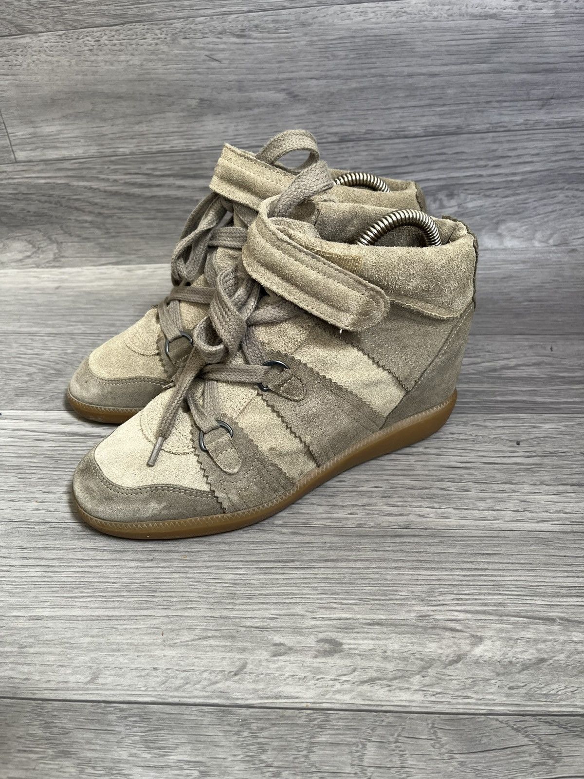 Isabel Marant Isabel marant bobby suede wedge sneakers sz 38 Size US 8 / IT 38 - 1 Thumbnail