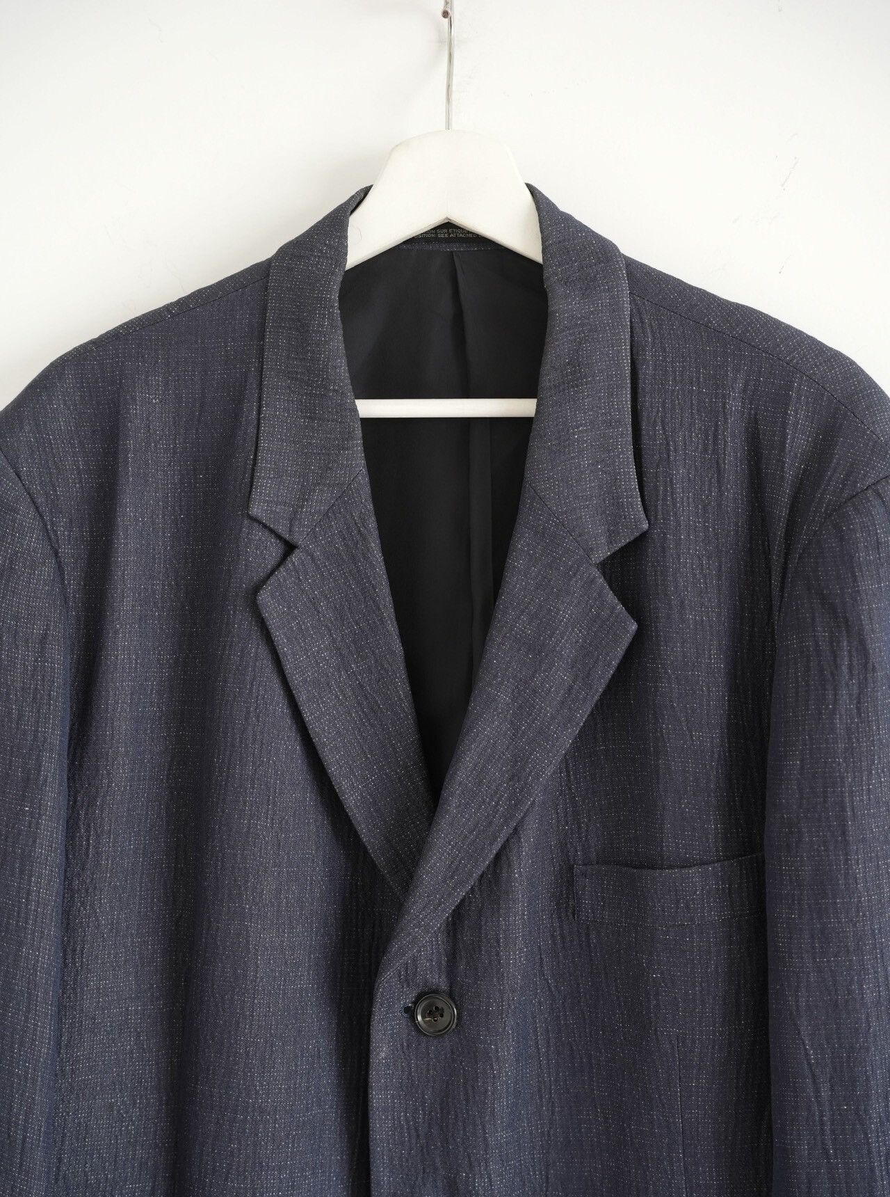 Yohji Yamamoto Yohji Yamamoto 98SS Indigo Slub Coat Size US S / EU 44-46 / 1 - 3 Thumbnail