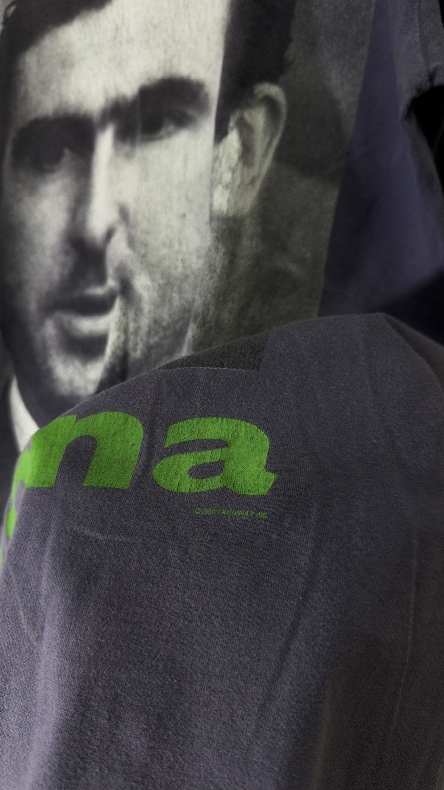 Vintage Vintage 1996 eric cantona big face tee shirt Size US XL / EU 56 / 4 - 4 Thumbnail