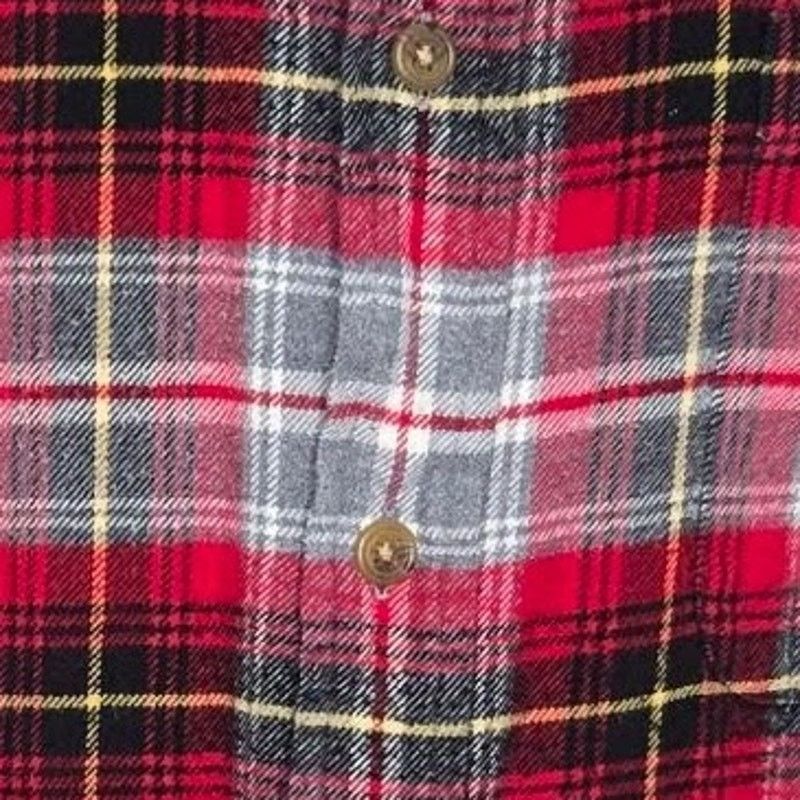 Lands' End Lands End Mens Plaid Shirt XL 17 17.5 Flannel Cotton Button Size US XL / EU 56 / 4 - 3 Thumbnail