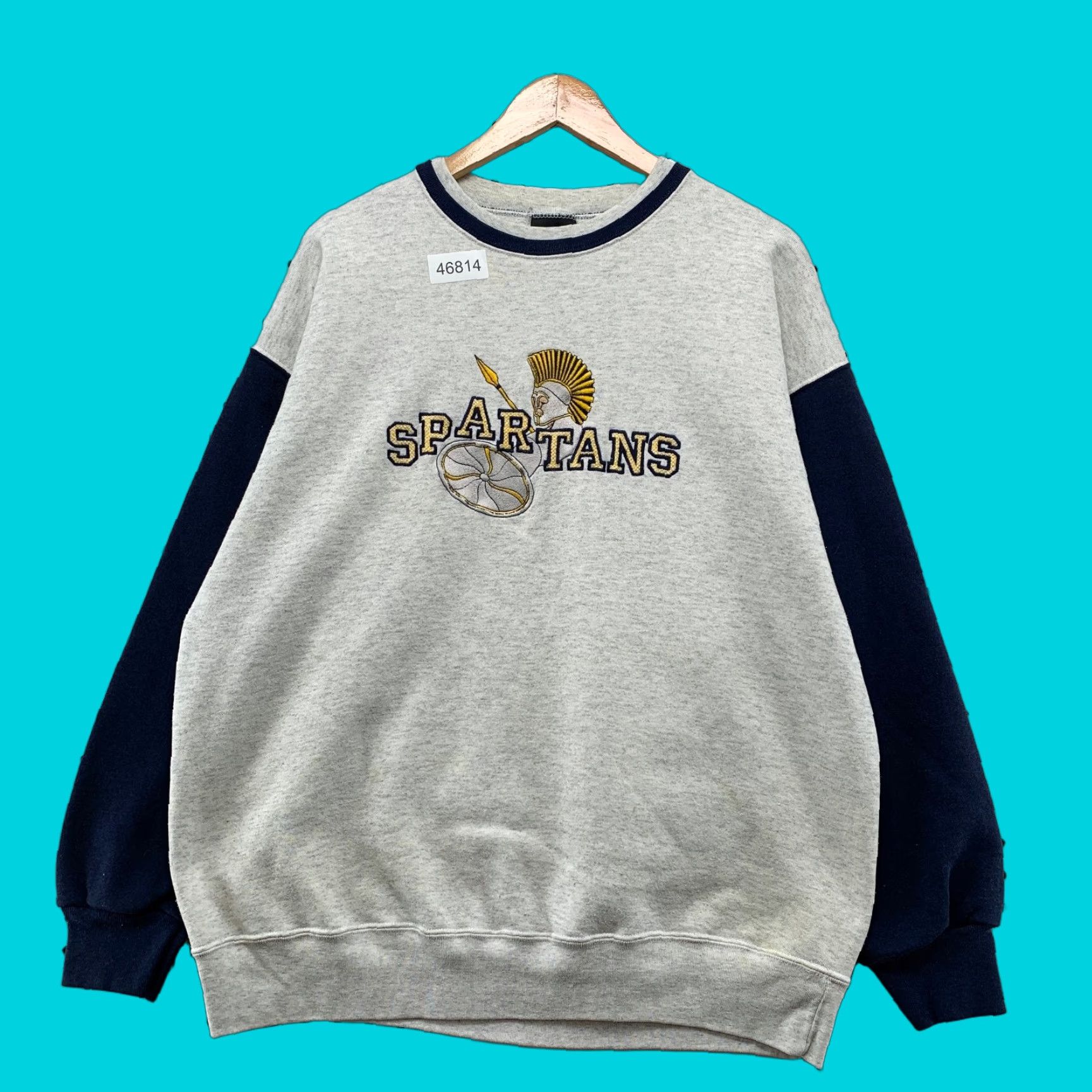 Vintage VINTAGE Signal Spartans Sweatshirt Mens XL Gray Fleece Crewneck Made USA Size US XL / EU 56 / 4 - 1 Thumbnail