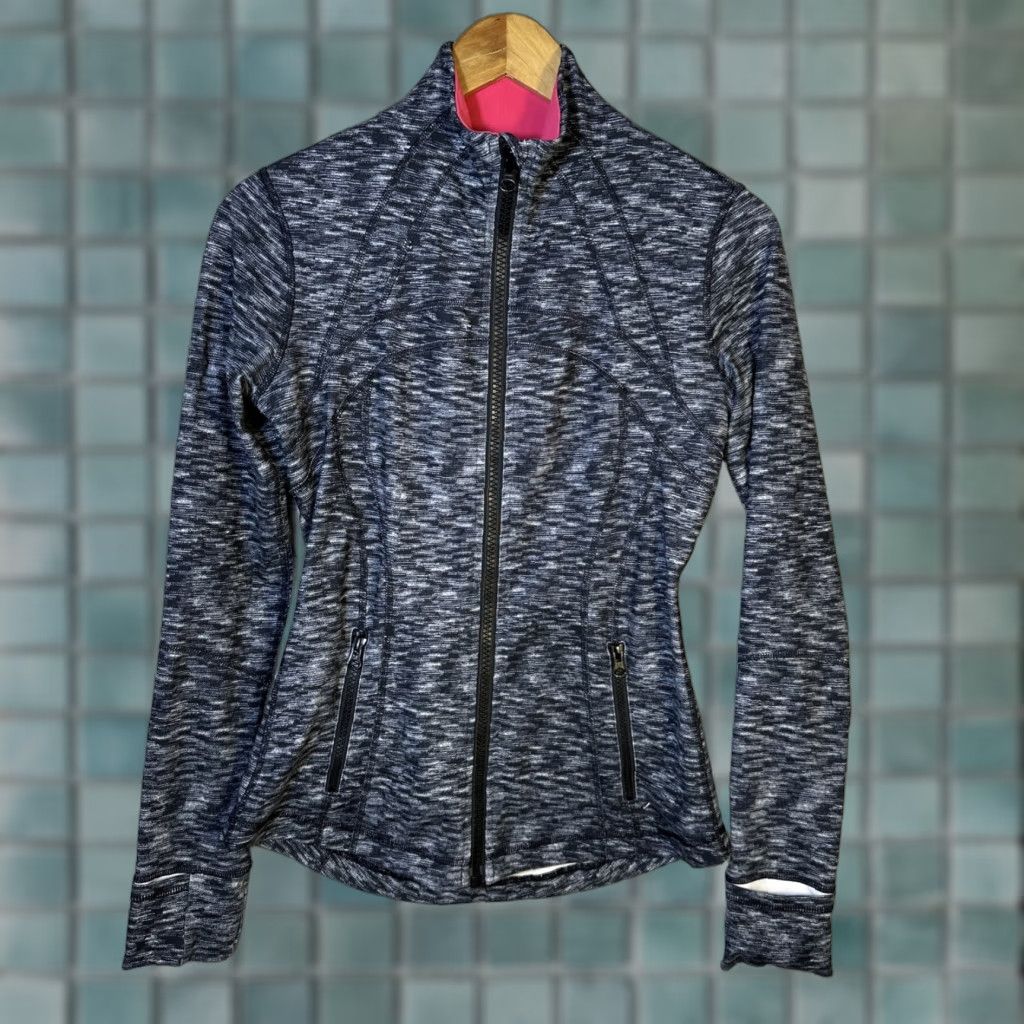 Lululemon Lululemon Define Jacket 6 Black White Full Zip Thumbholes Pockets Athletic Fit Women’s Jacket Athleticwear Size M / US 6-8 / IT 42-44 - 1 Thumbnail