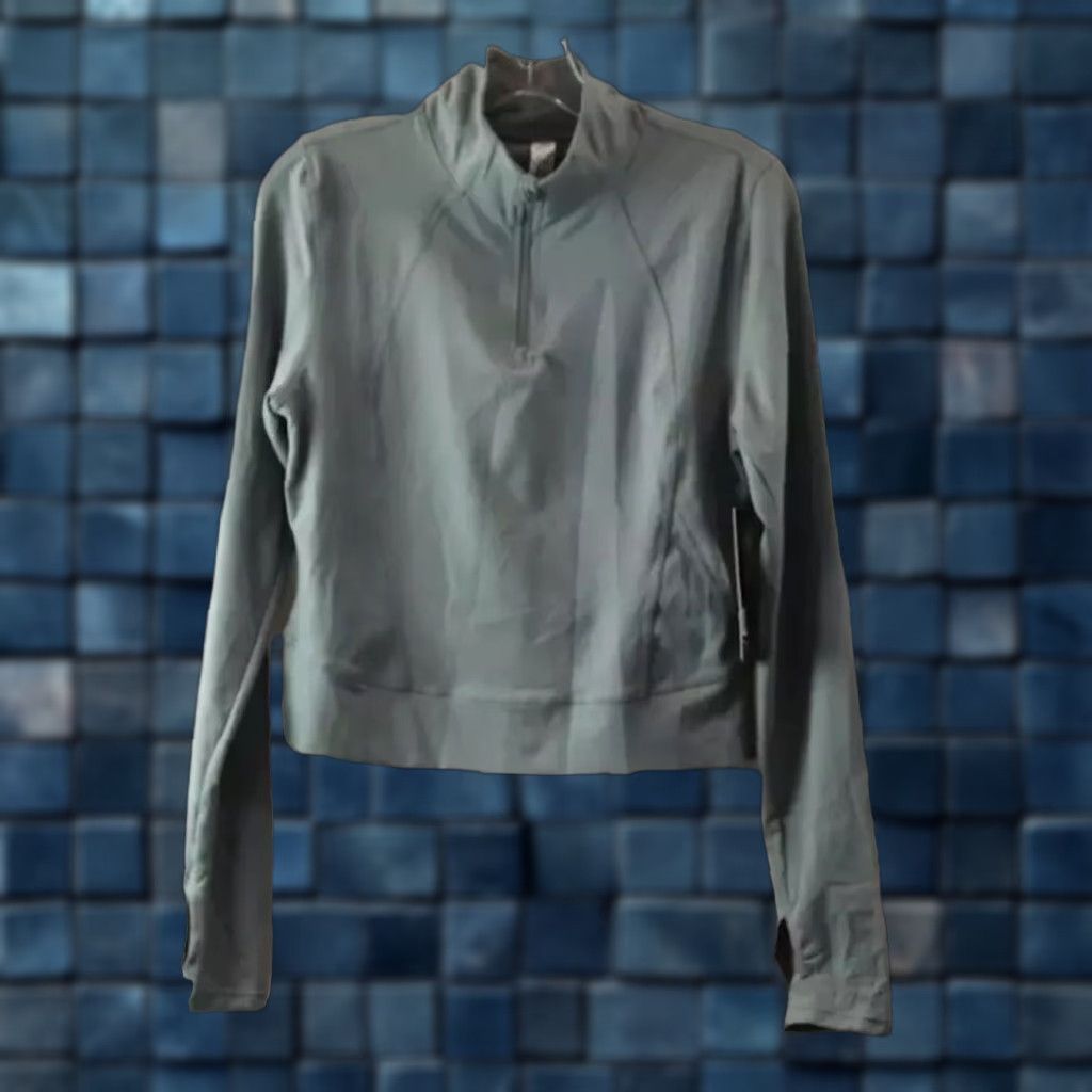 Vintage NEW NWT Reflex Women’s Softshell Pullover Sweatshirt L Blue 90 Degrees Chinois Green? Size L / US 10 / IT 46 - 1 Thumbnail