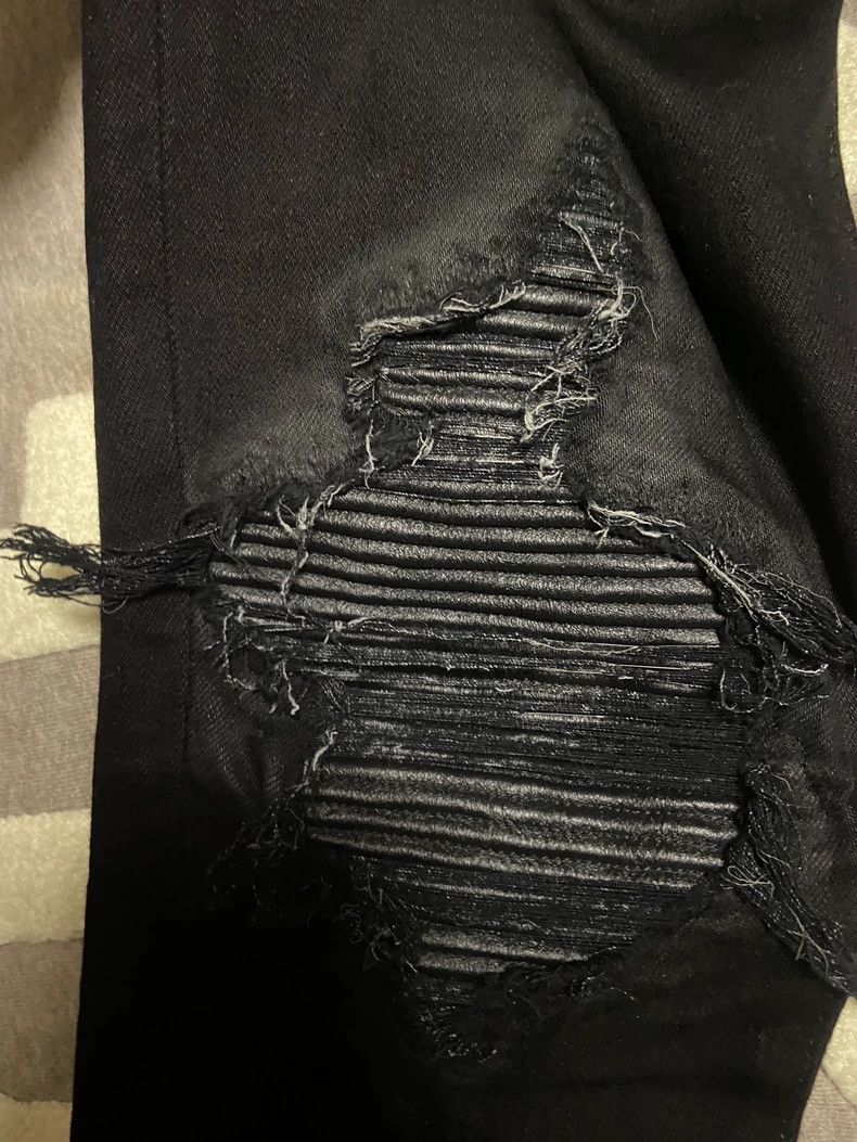 Amiri Amiri mx1 black patchwork leather jeans Size US 30 / EU 46 - 4 Thumbnail