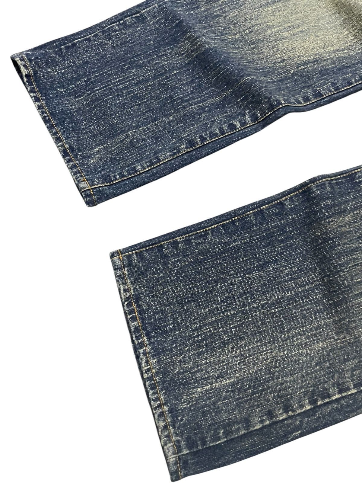 Designer × Japanese Brand Amore Puro Japan Stone Mud Wash Studded Loose Jeans Size US 30 / EU 46 - 15 Thumbnail