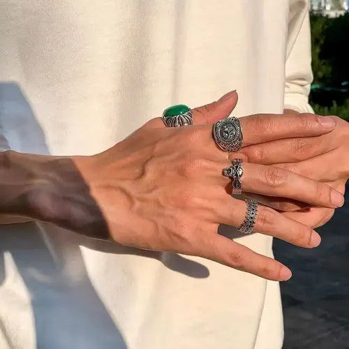 VIBE 4 Pieces Ring Set Size ONE SIZE - 1 Thumbnail