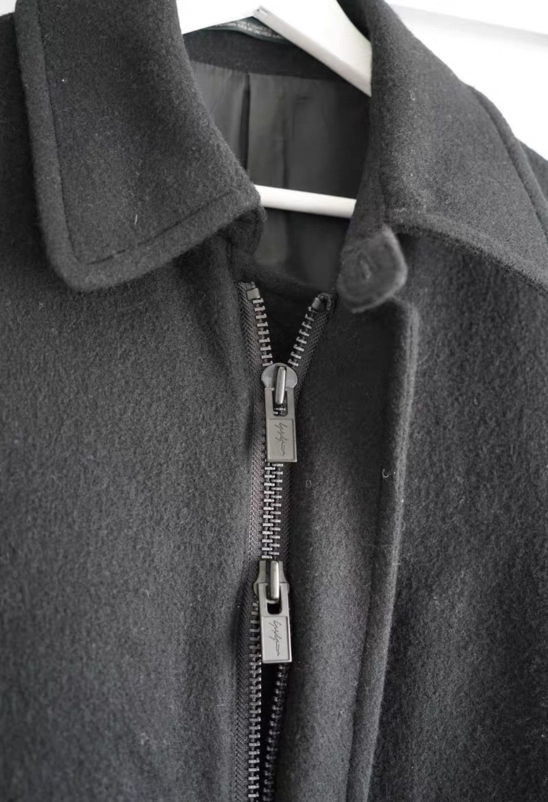 Yohji Yamamoto Yohji Yamamoto 20aw Zip Drawstring Wool Coat K4 Size US S / EU 44-46 / 1 - 3 Thumbnail