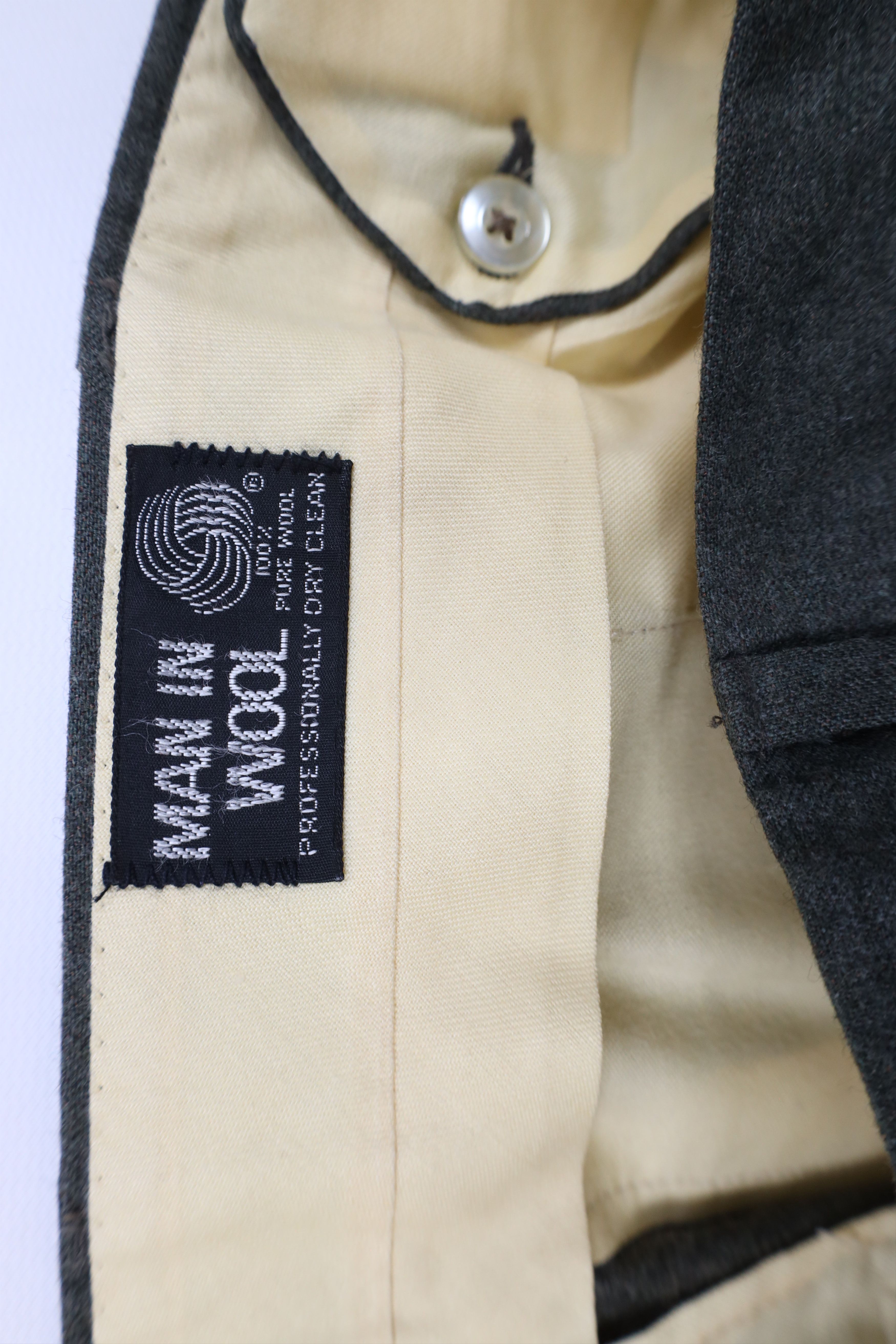 Vintage Vintage 60s Streetwear Wool Wide Leg Chino Pants Green USA Size US 30 / EU 46 - 9 Thumbnail