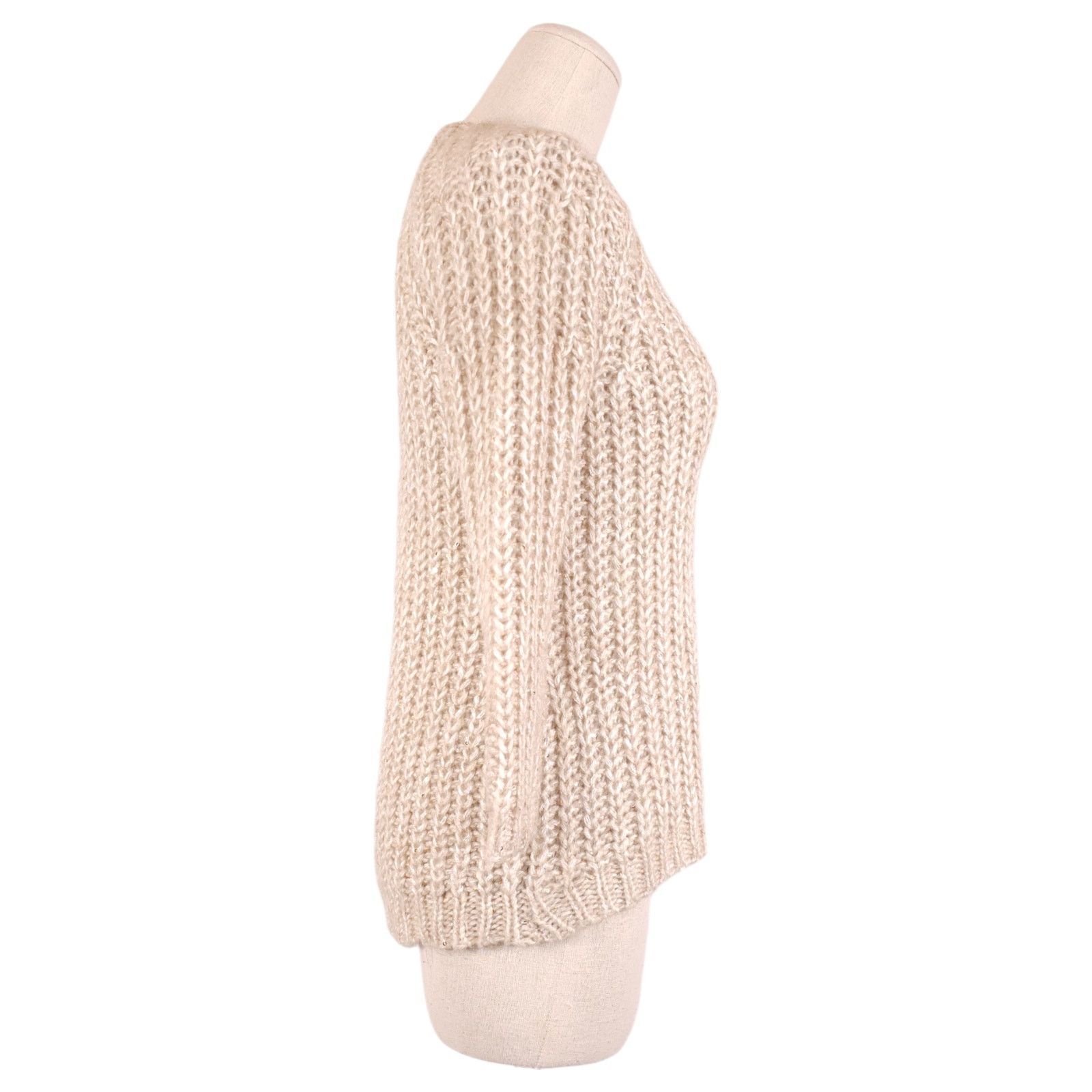 Anthropologie Anthropologie Knitted & Knotted Sunstitch Sequin Sweater XS Size XS / US 0-2 / IT 36-38 - 4 Thumbnail